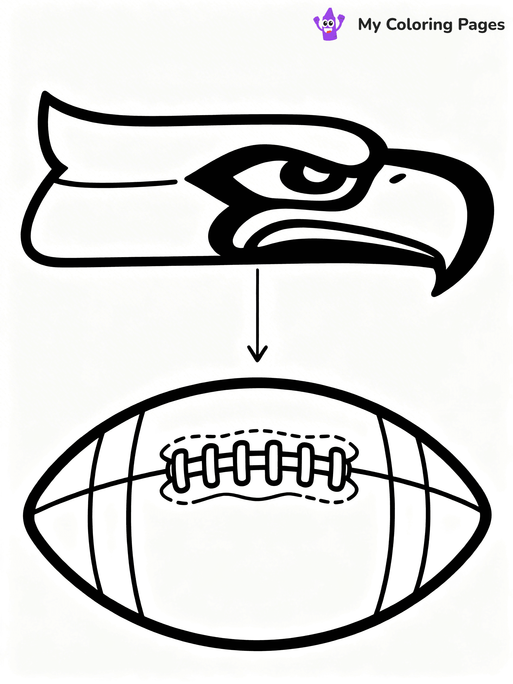 Seahawks Coloring Pages - 2