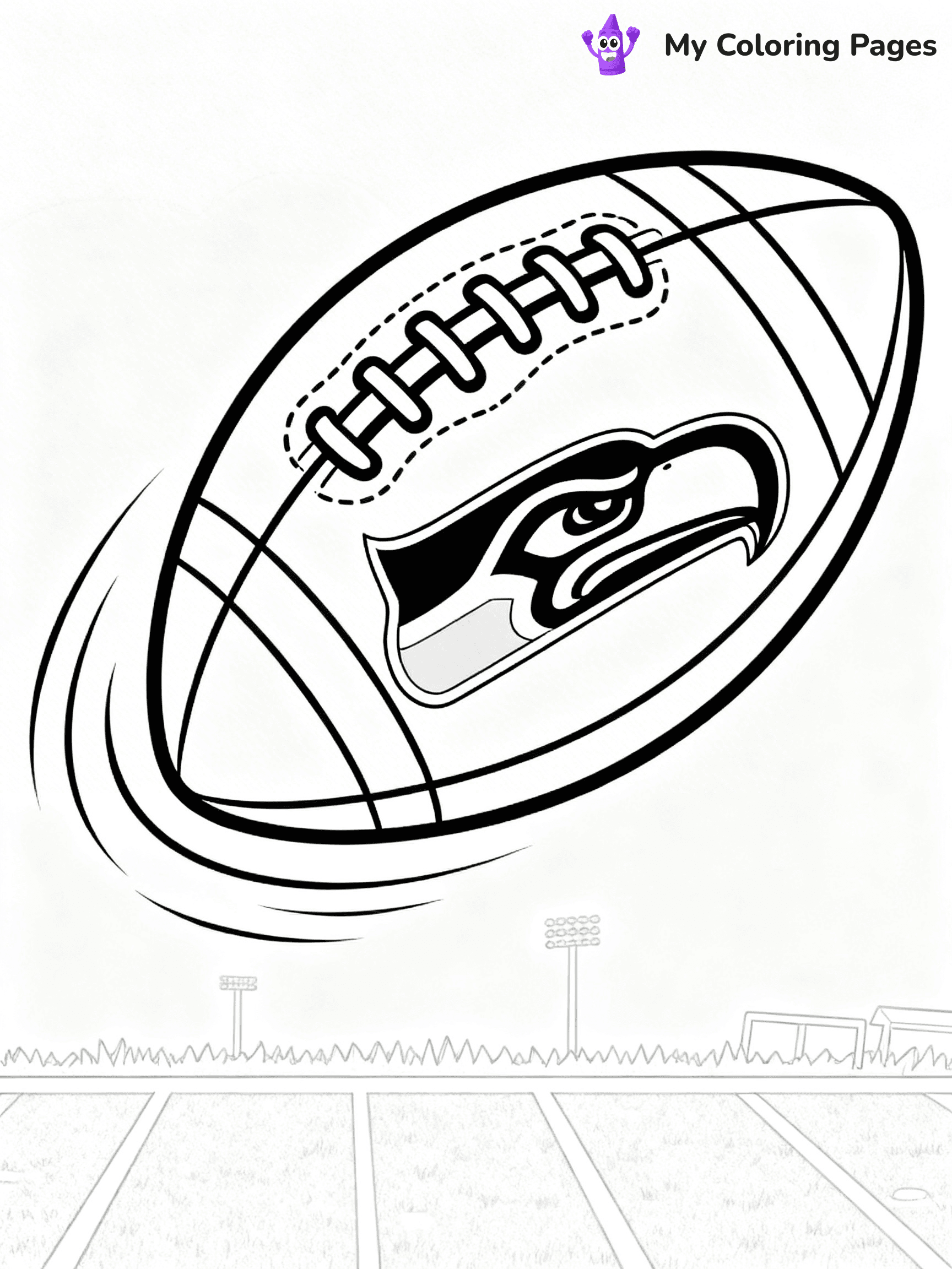 Seahawks Coloring Pages - 1