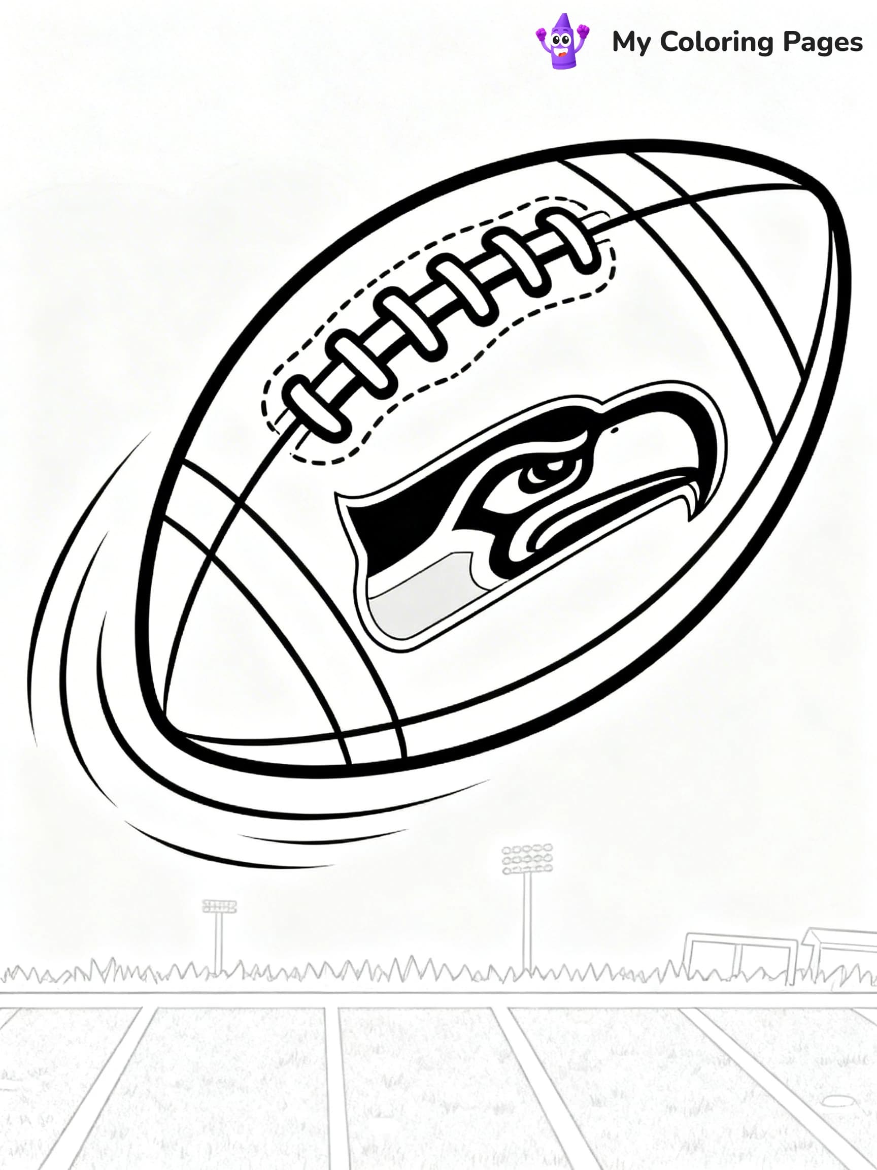 Seahawks Coloring Pages - 1