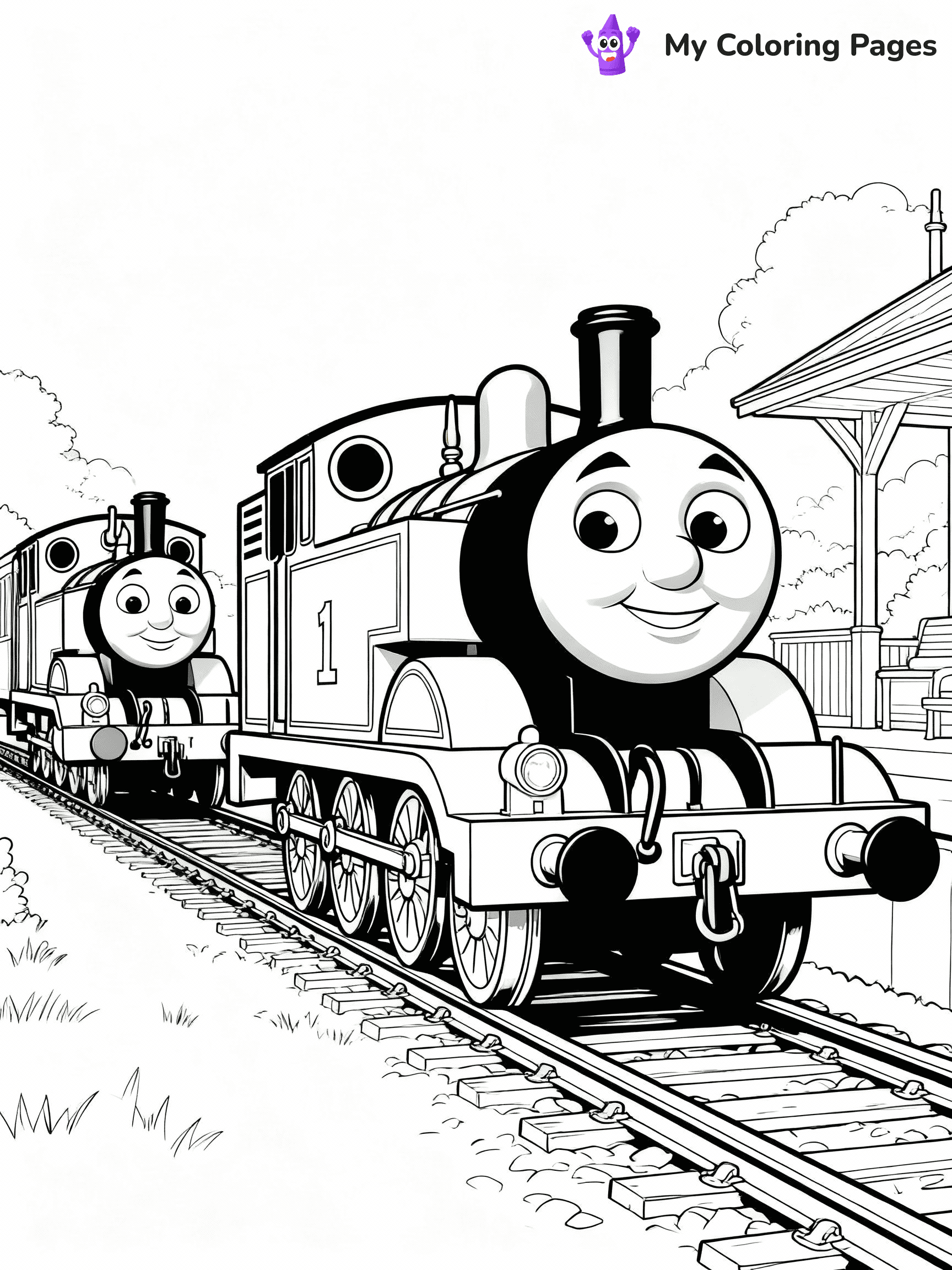 Thomas The Train Coloring Pages - 50