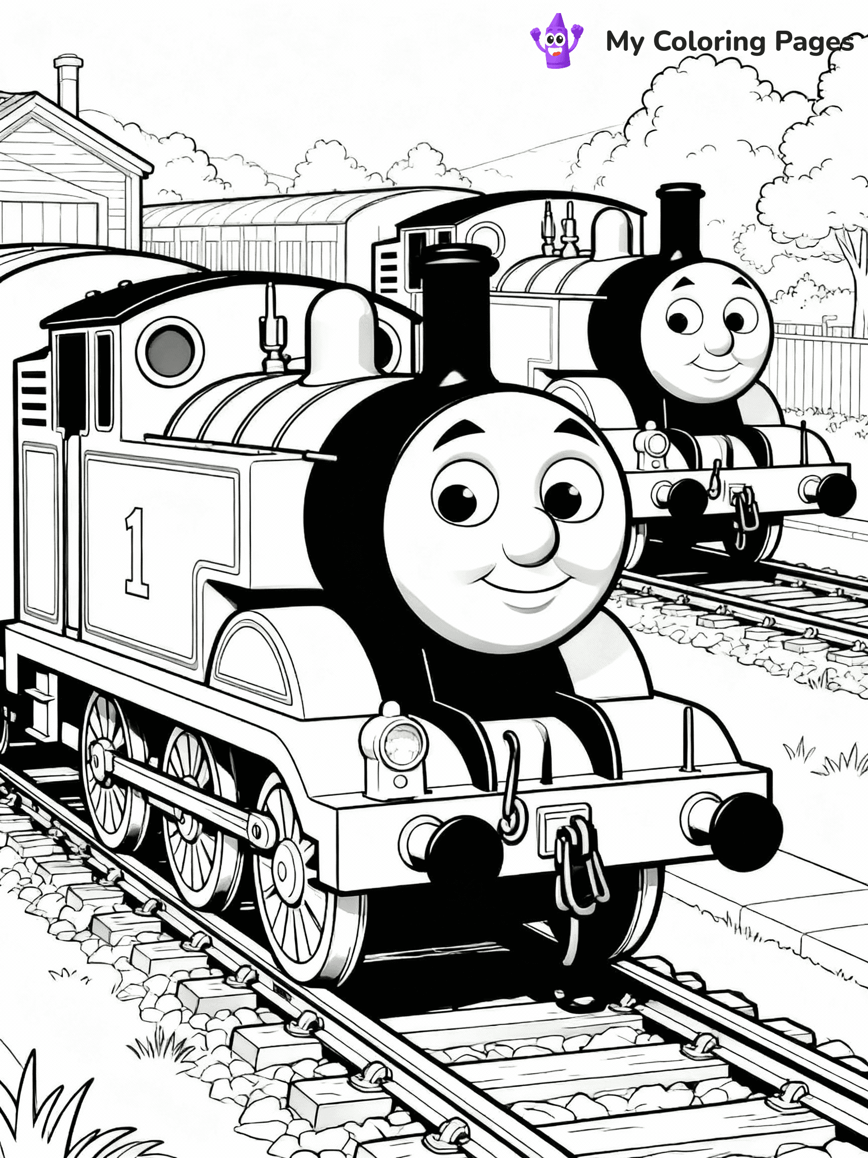 Thomas The Train Coloring Pages - 49