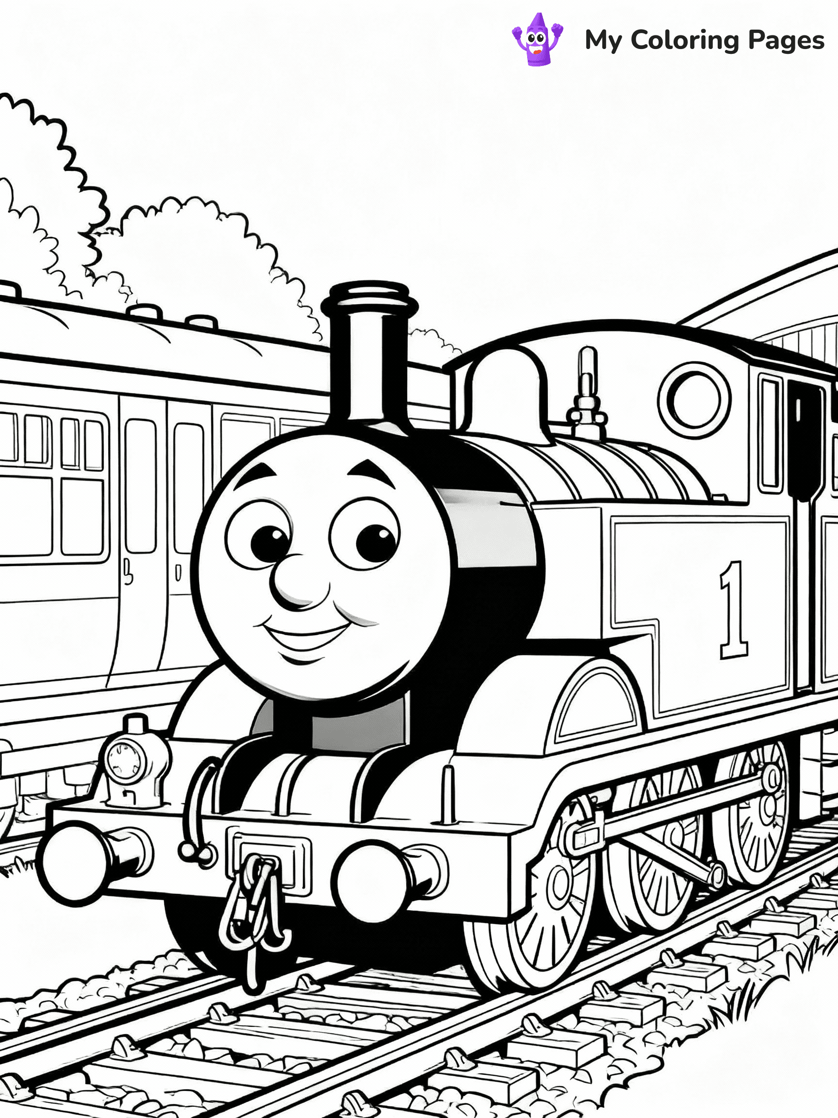 Thomas The Train Coloring Pages - 48