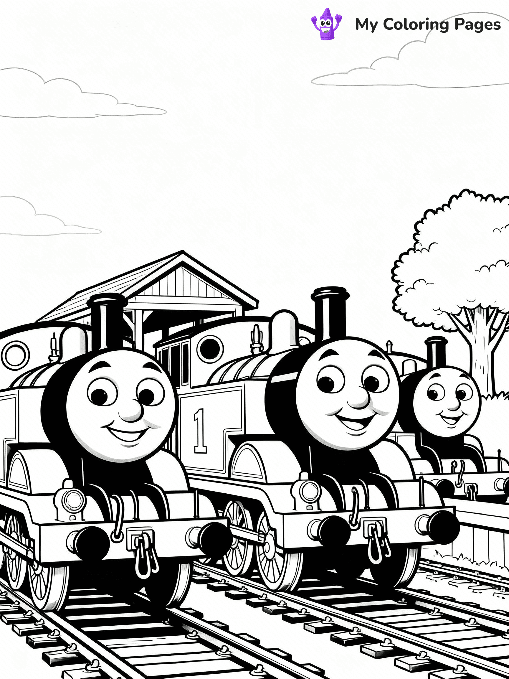 Thomas The Train Coloring Pages - 37