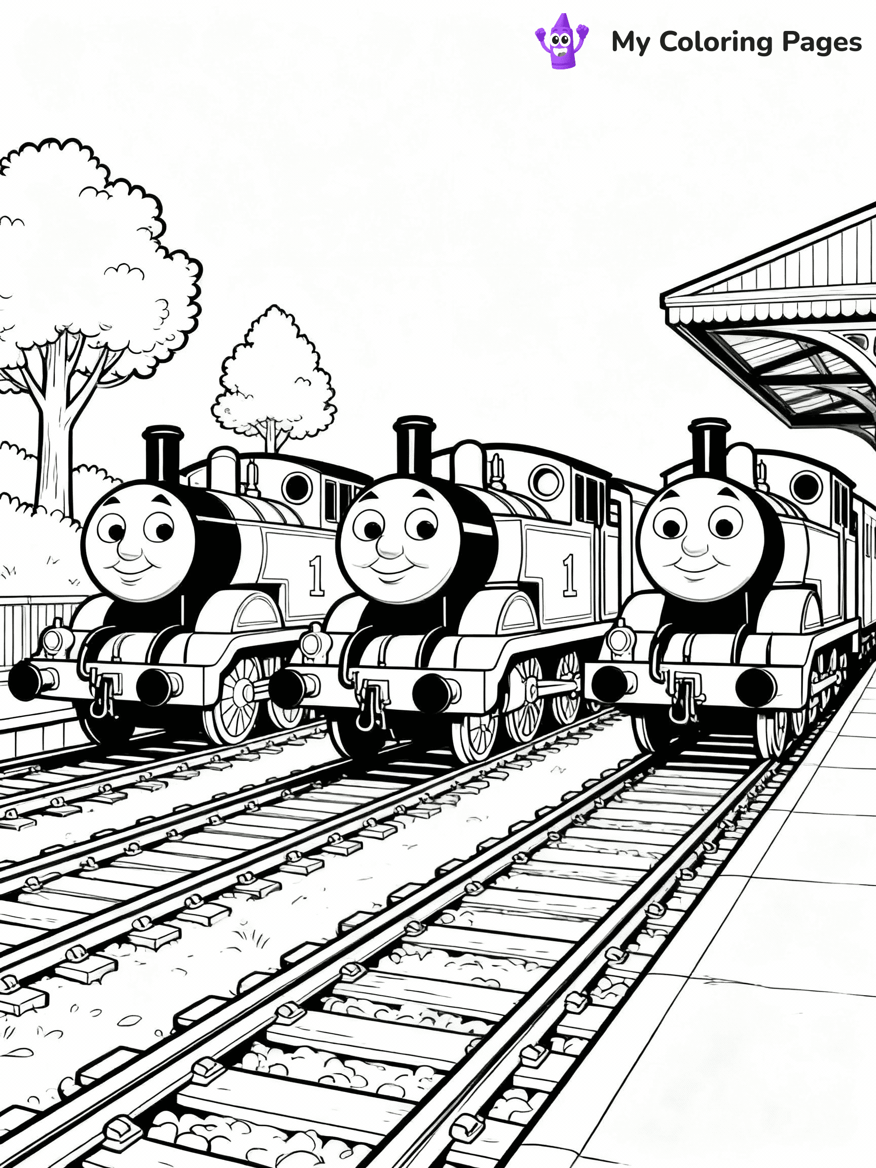 Thomas The Train Coloring Pages - 26