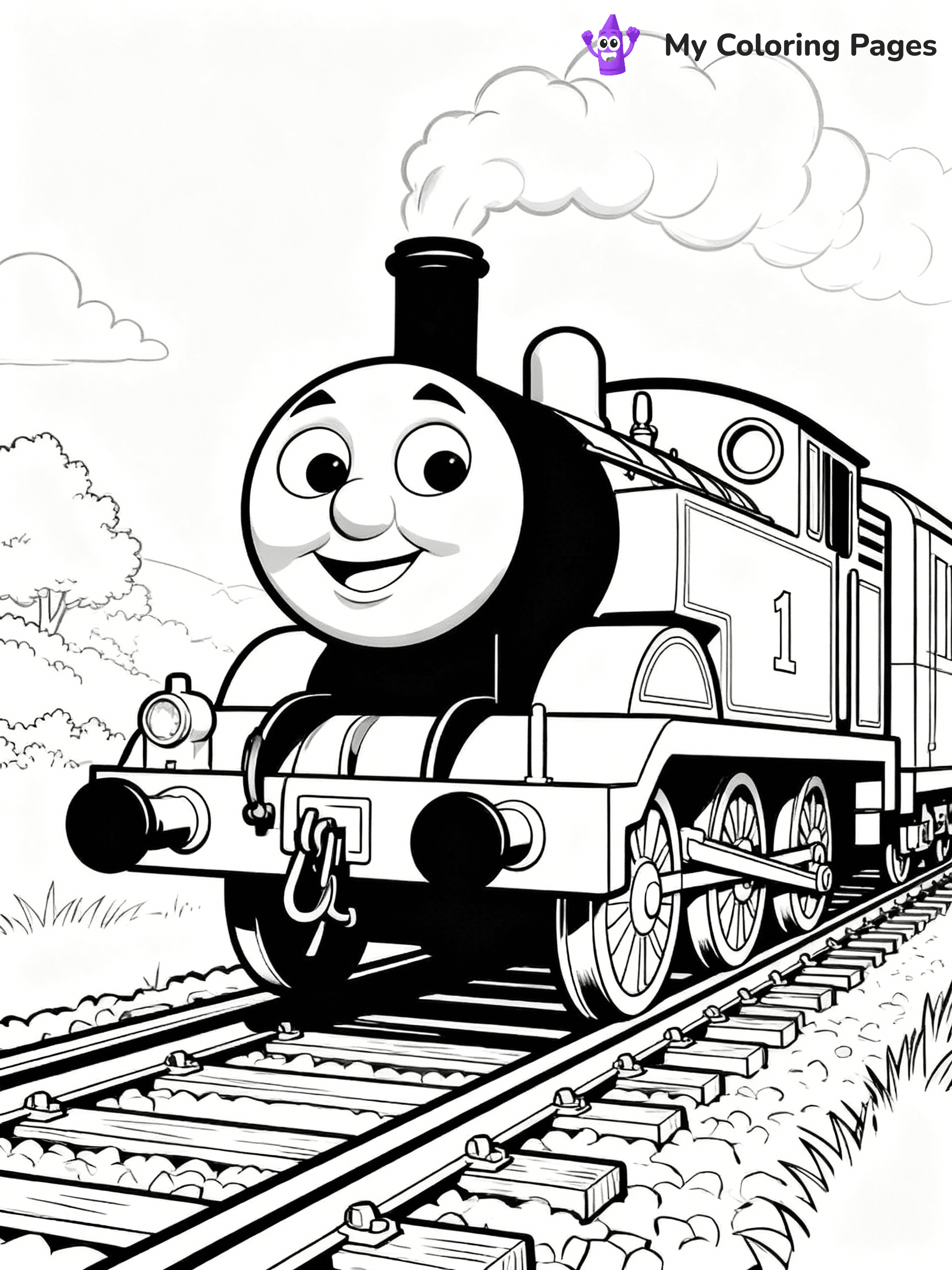 Thomas The Train Coloring Pages - 2