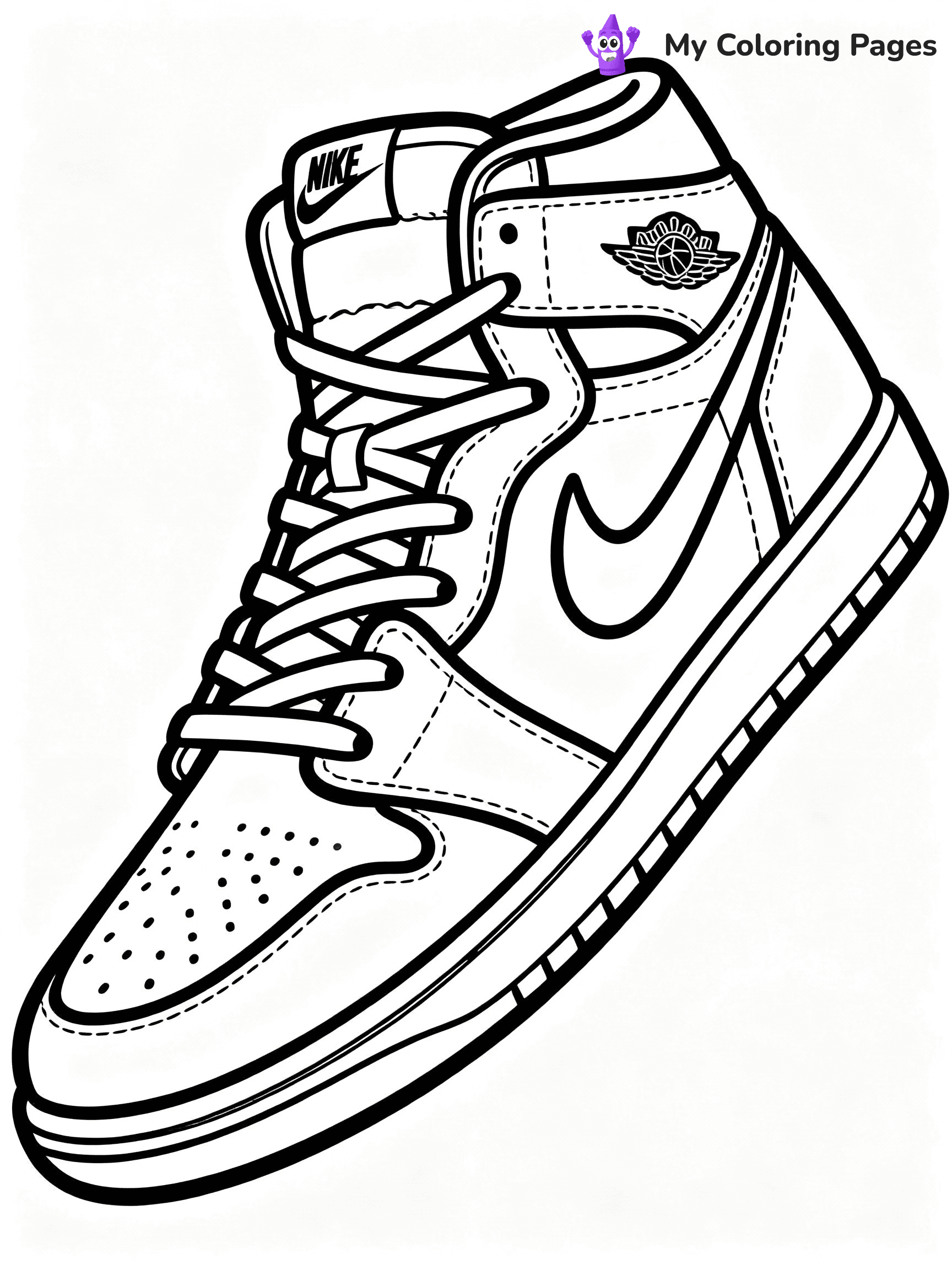 Nike Shoe Coloring Pages - 33