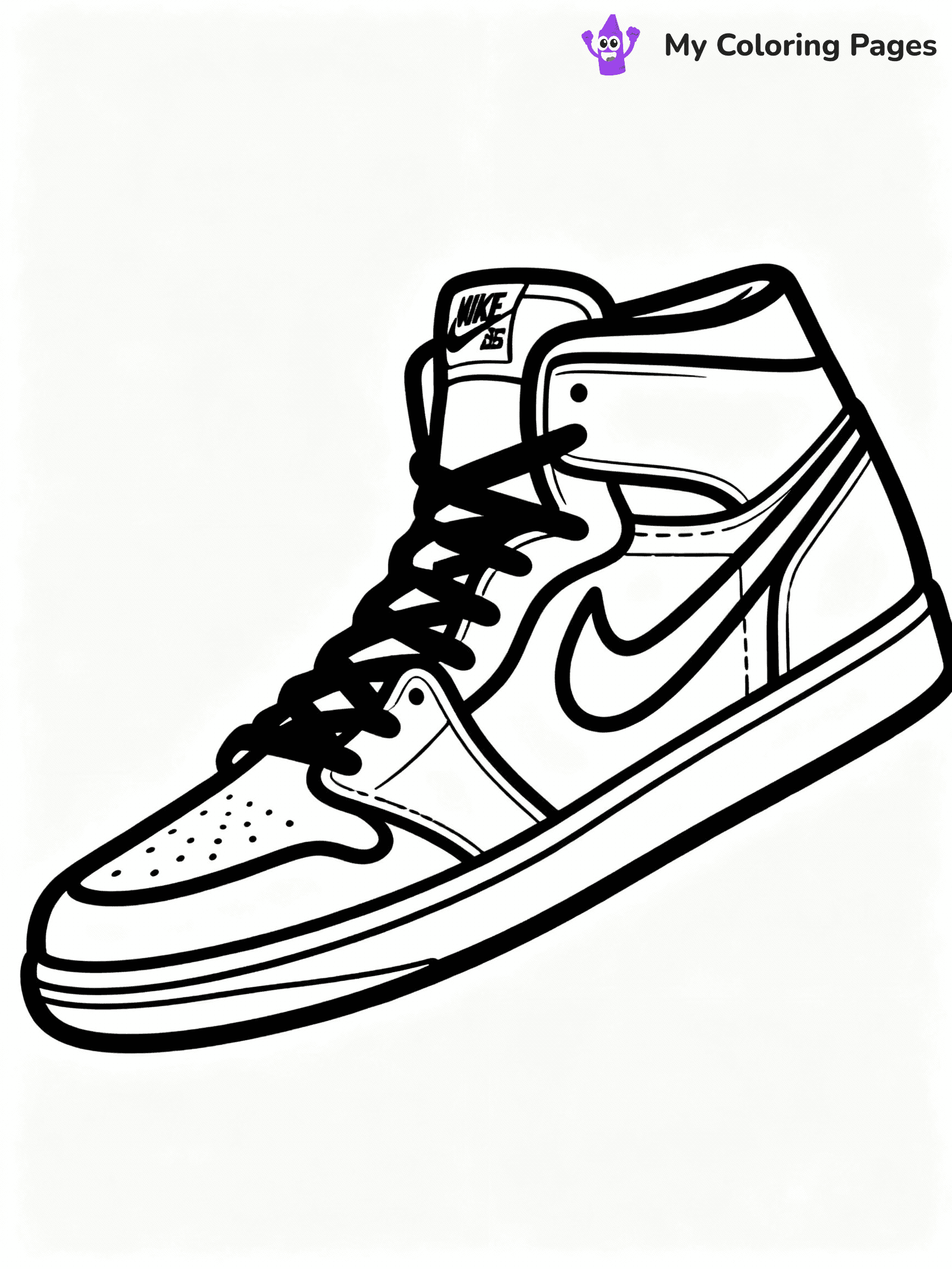 Nike Shoe Coloring Pages - 32