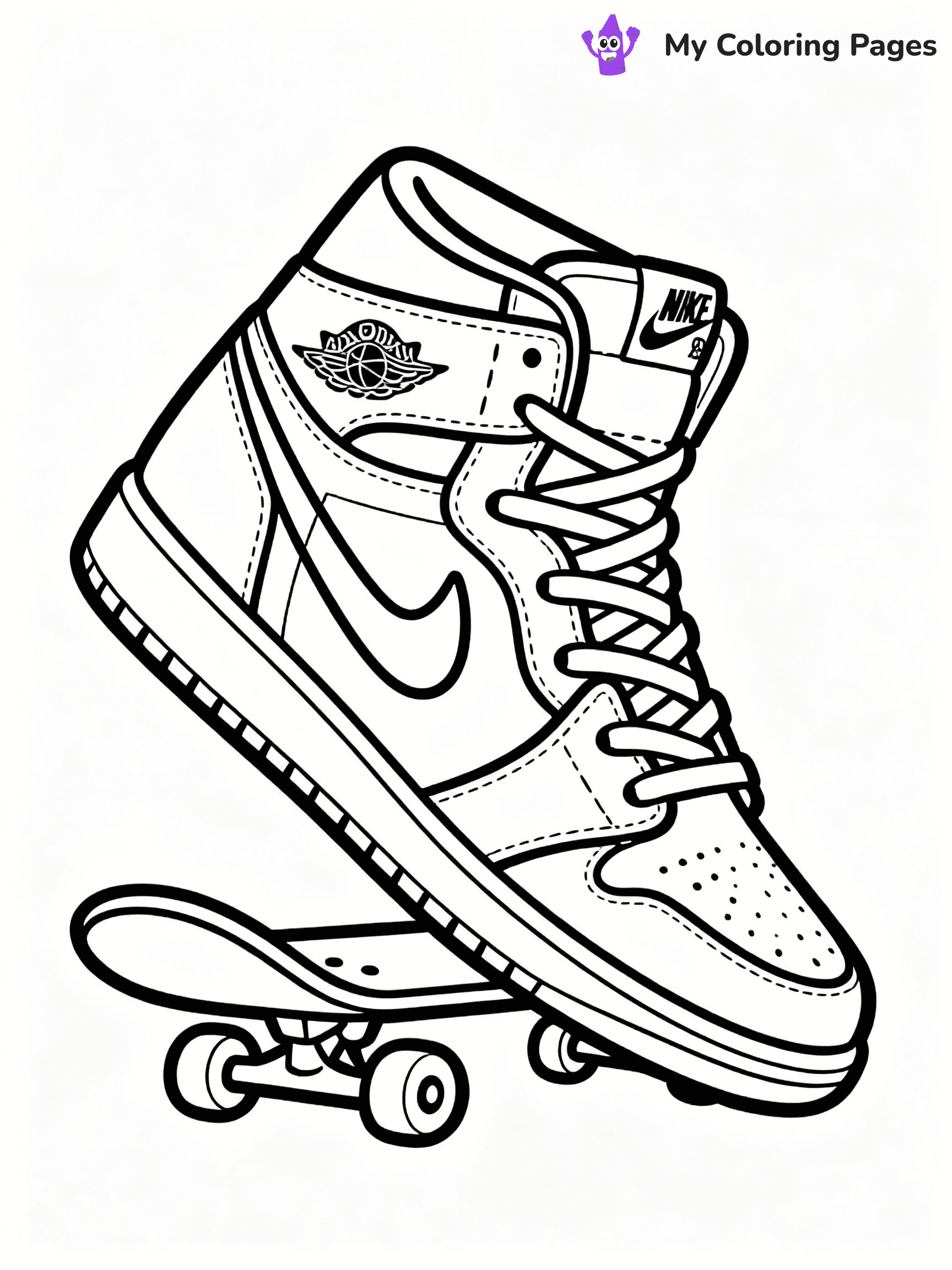 Nike Shoe Coloring Pages - 31