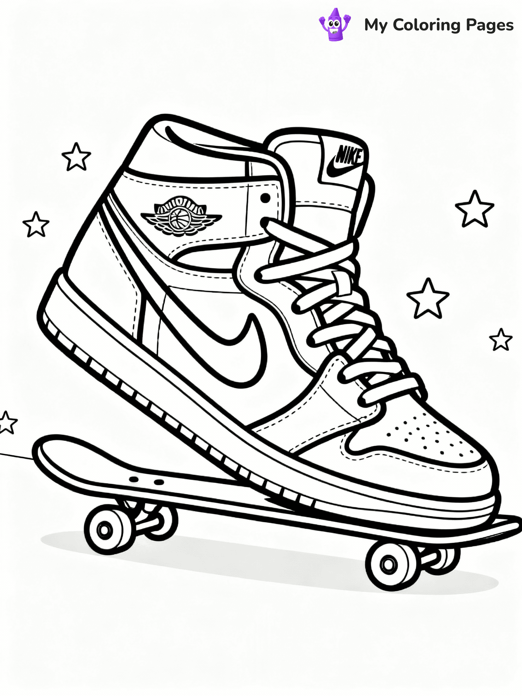 Nike Shoe Coloring Pages - 30