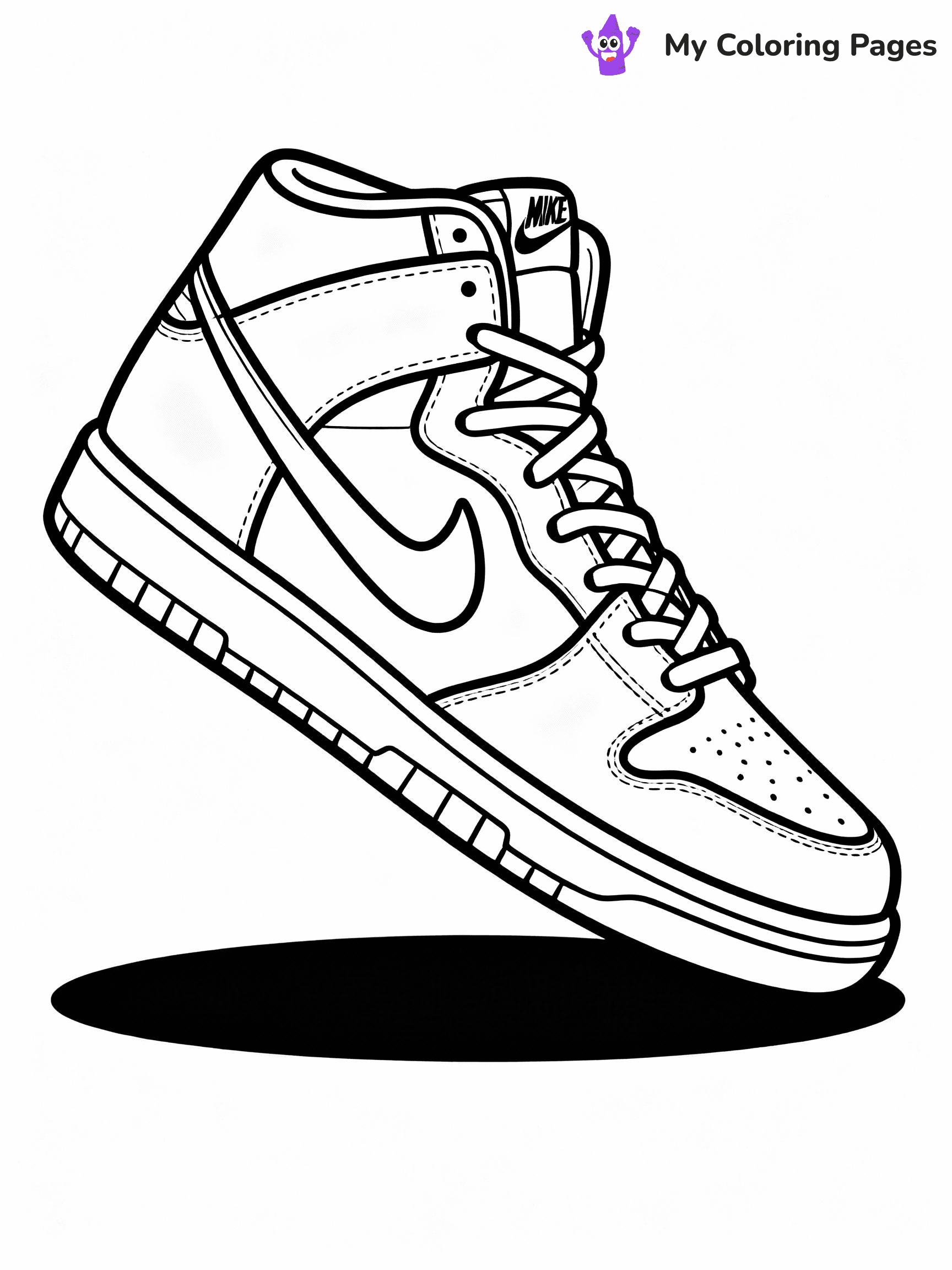 Nike Shoe Coloring Pages - 29