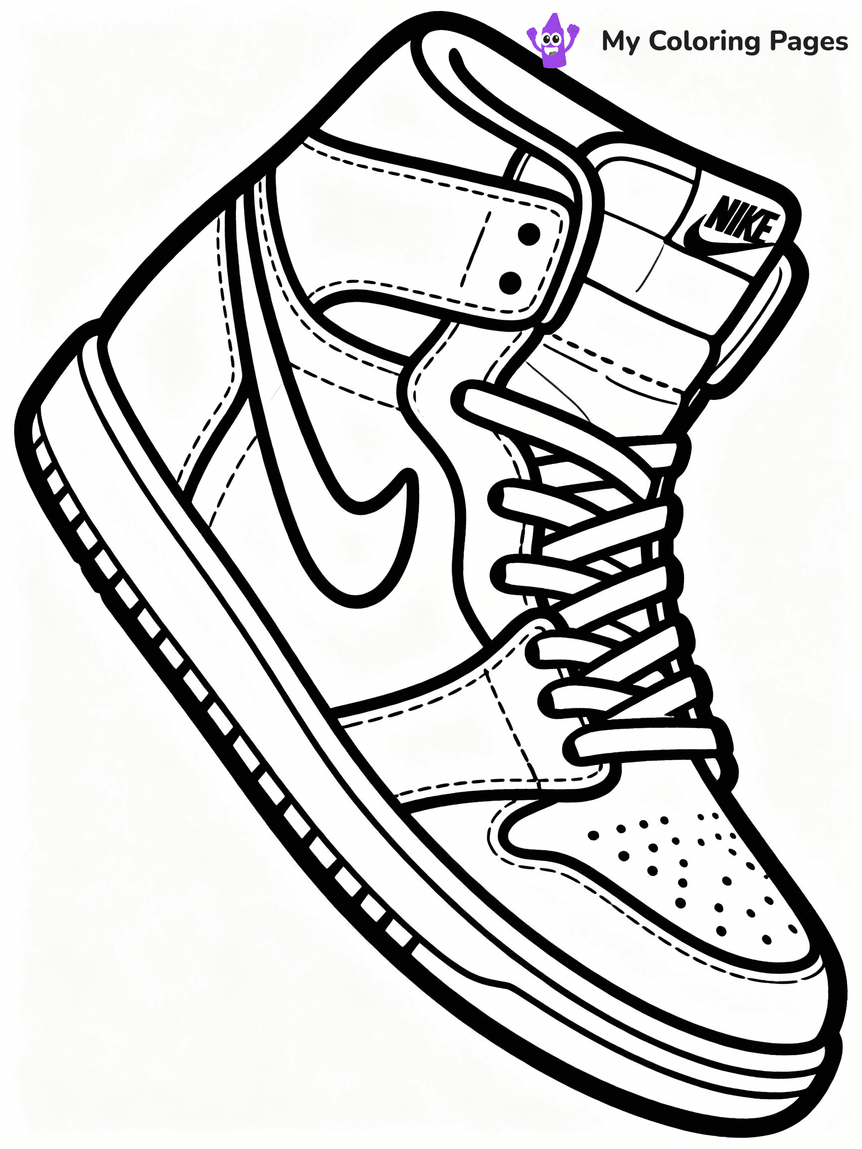 Nike Shoe Coloring Pages - 28