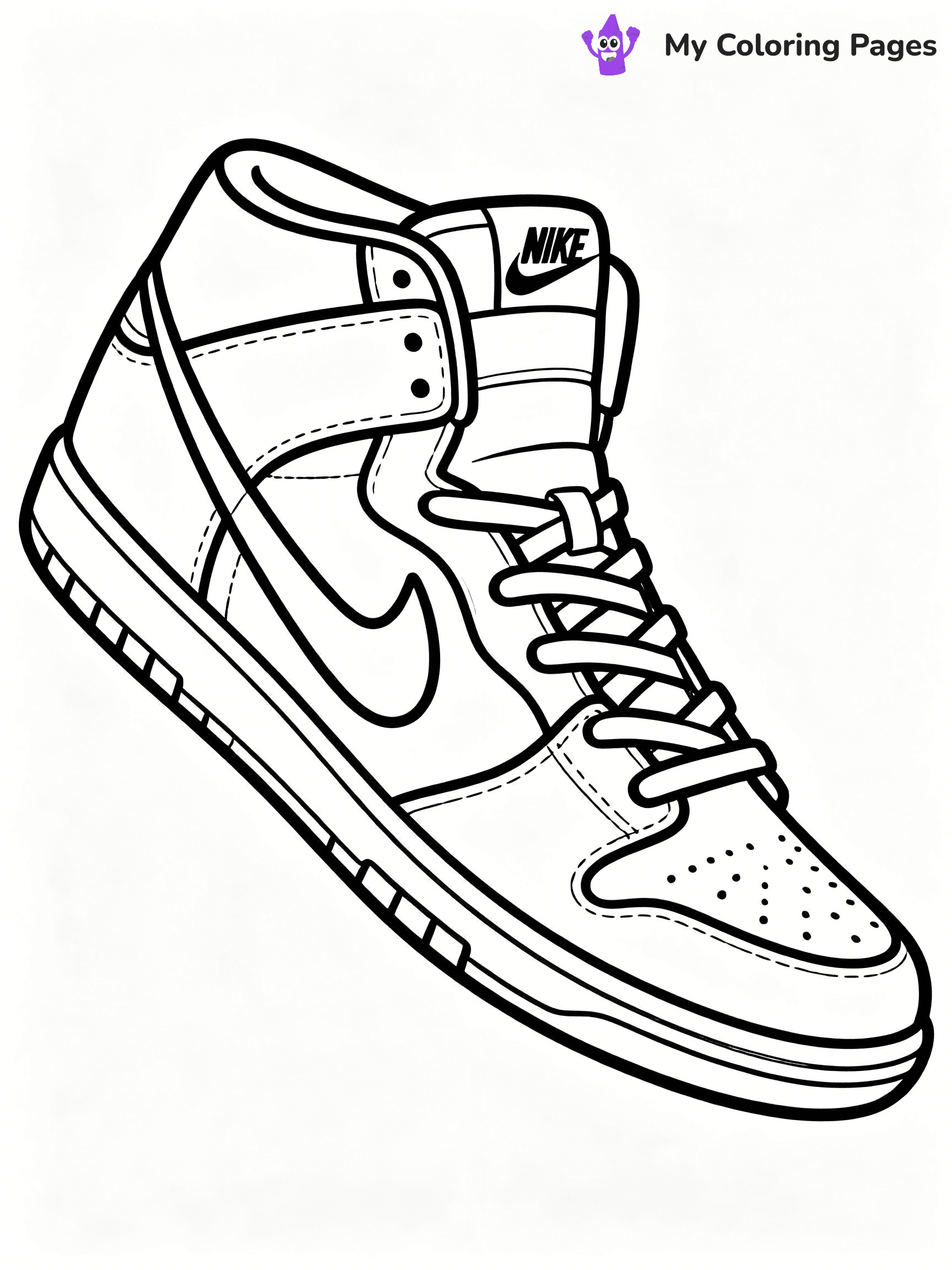 Nike Shoe Coloring Pages - 27