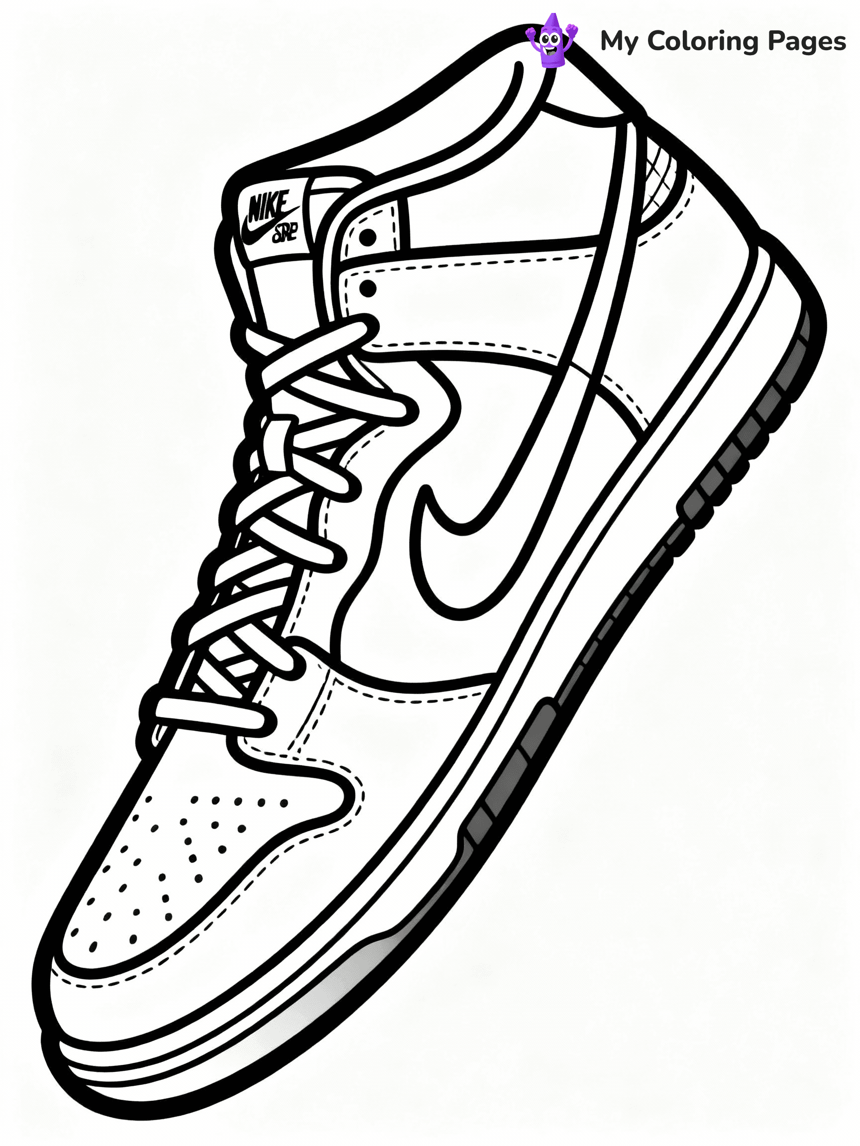 Nike Shoe Coloring Pages - 26