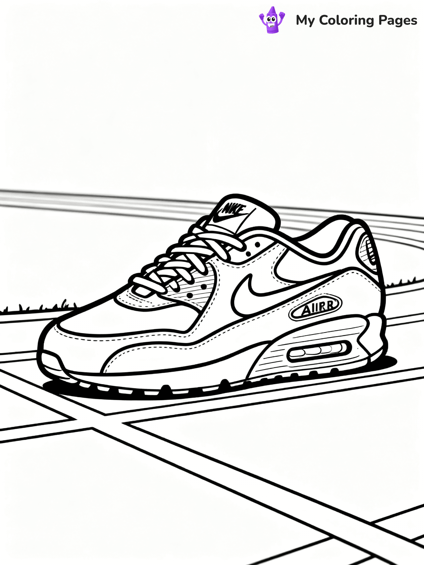 Nike Shoe Coloring Pages - 25