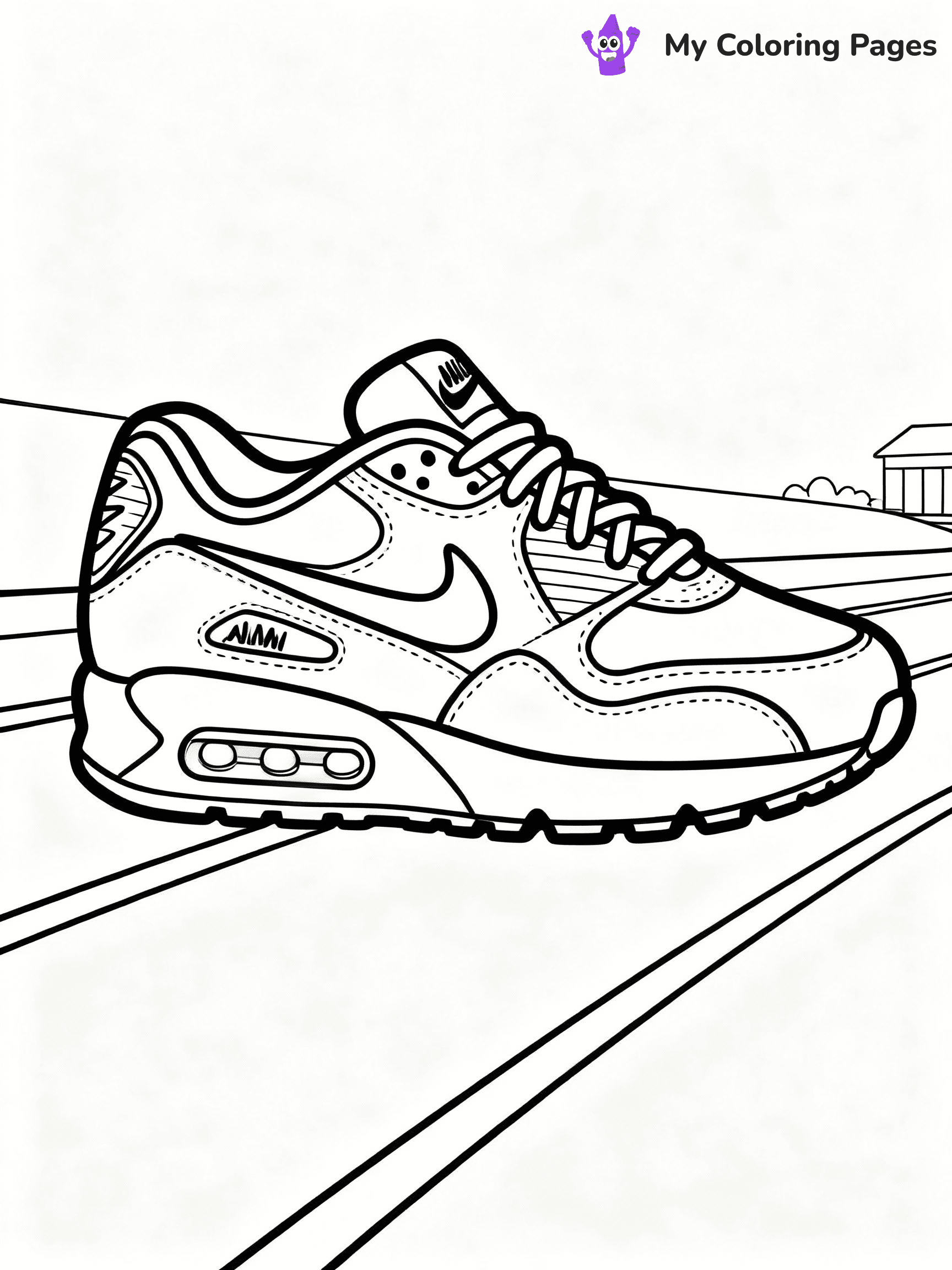 Nike Shoe Coloring Pages - 24