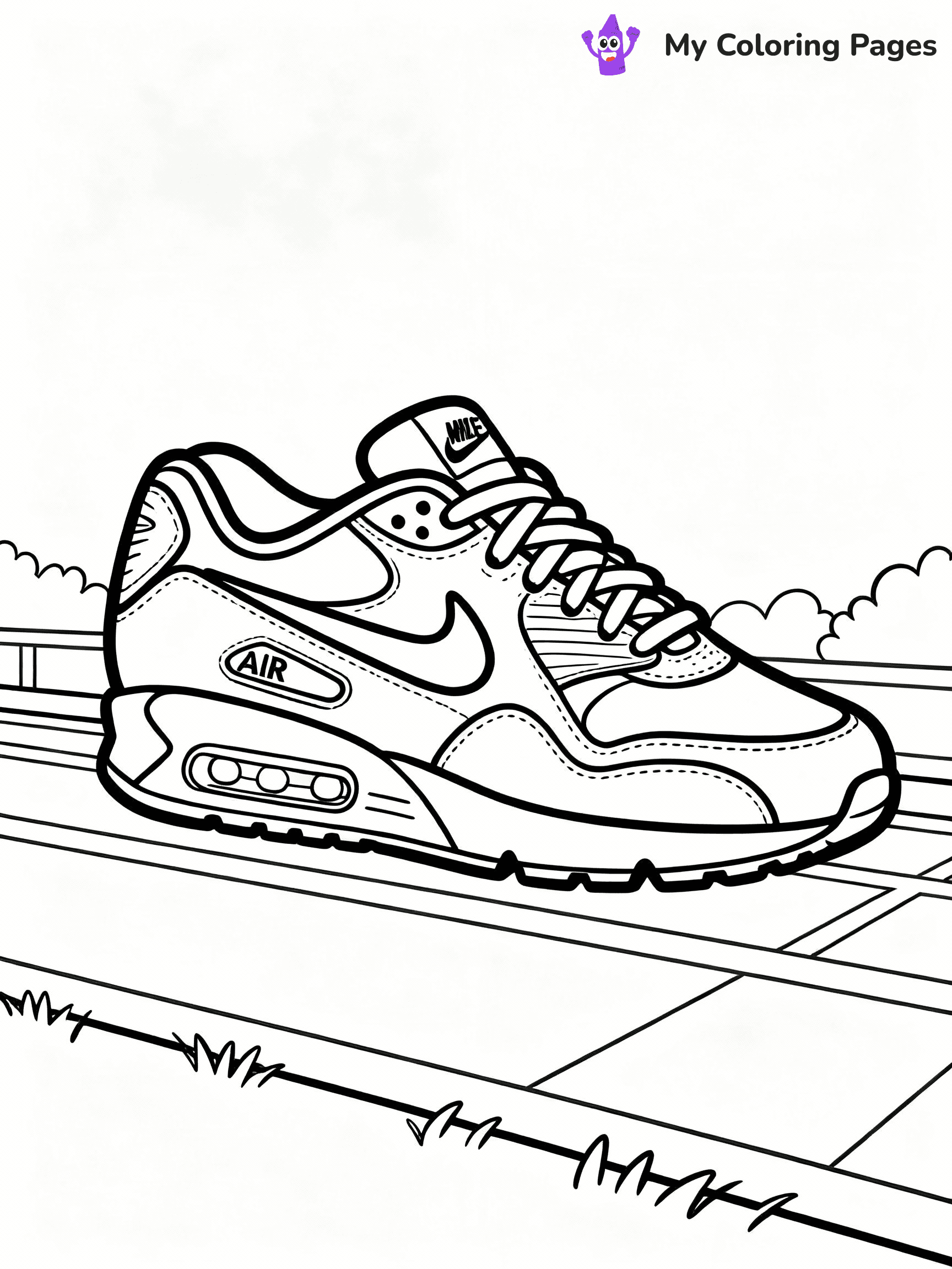 Nike Shoe Coloring Pages - 22