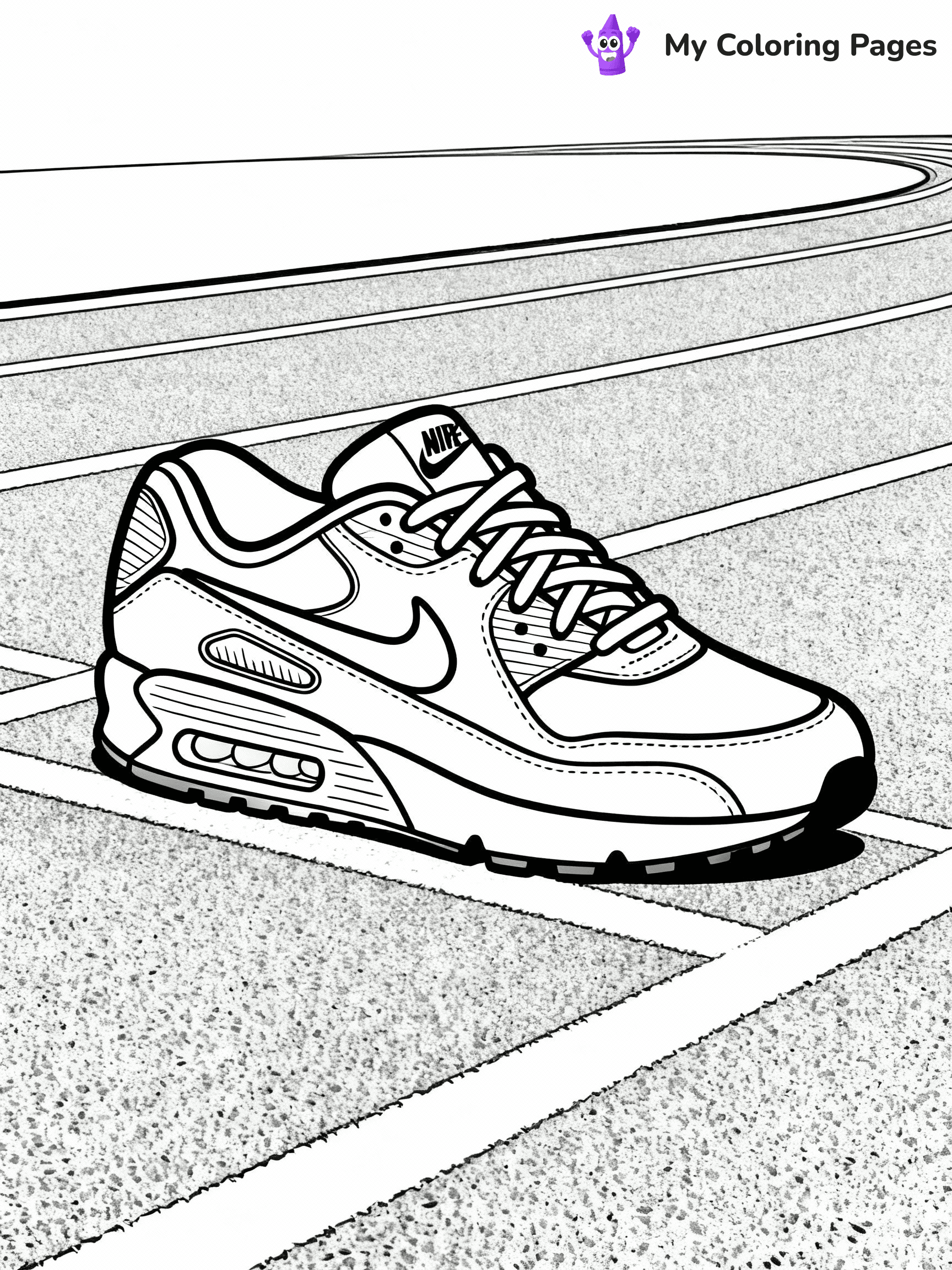 Nike Shoe Coloring Pages - 18