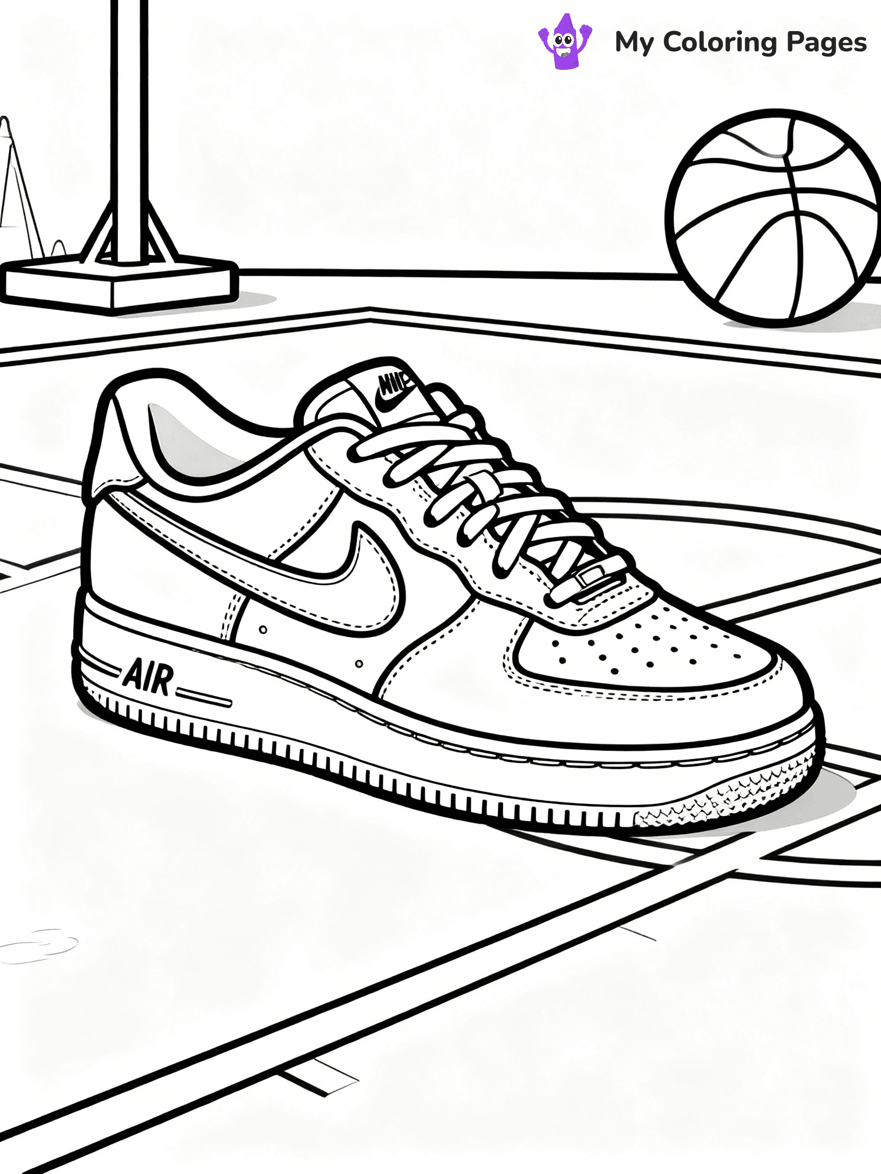 Nike Shoe Coloring Pages - 17
