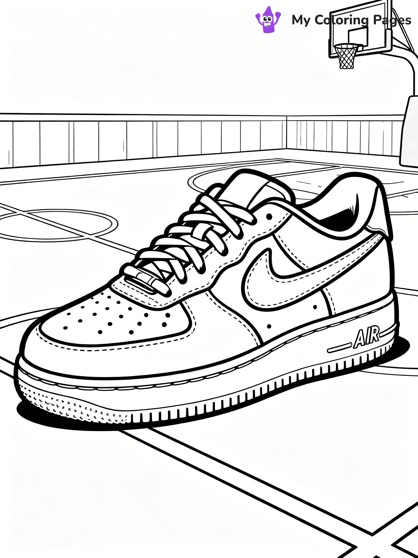 Nike Shoe Coloring Pages - 16