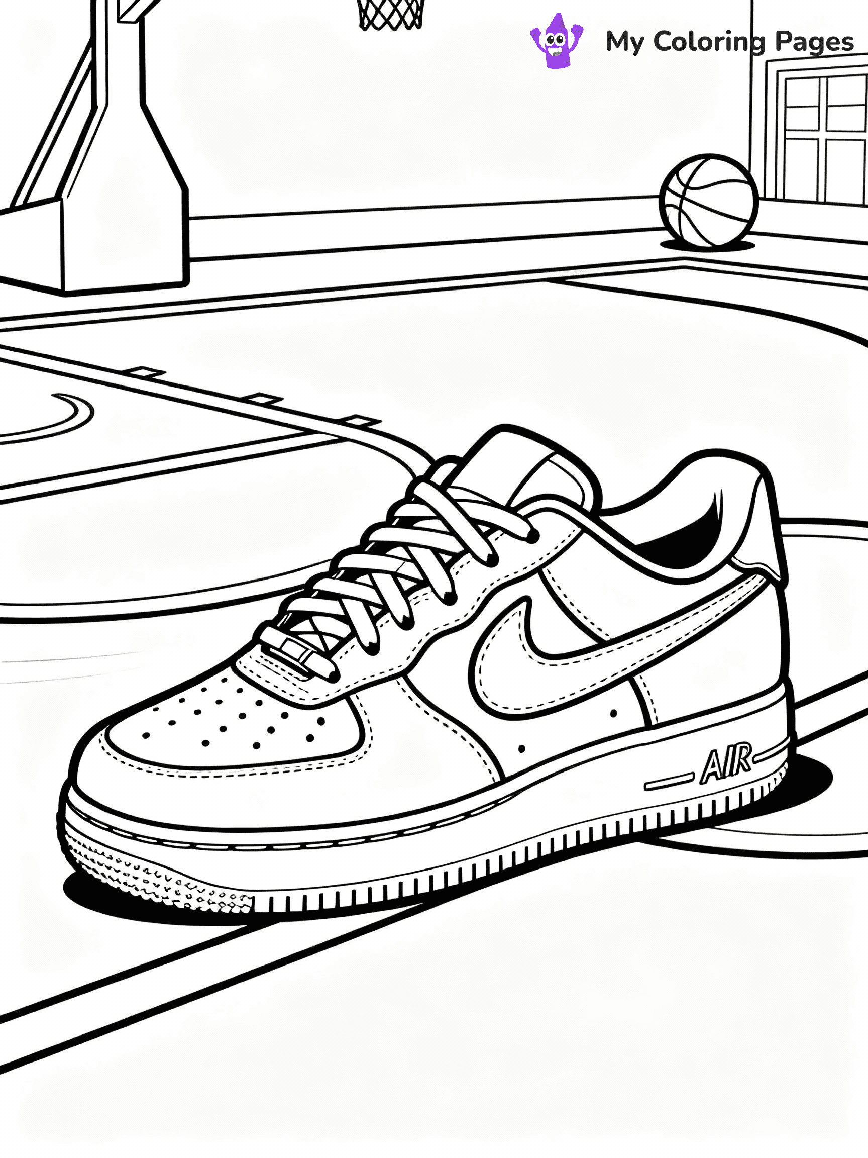 Nike Shoe Coloring Pages - 15