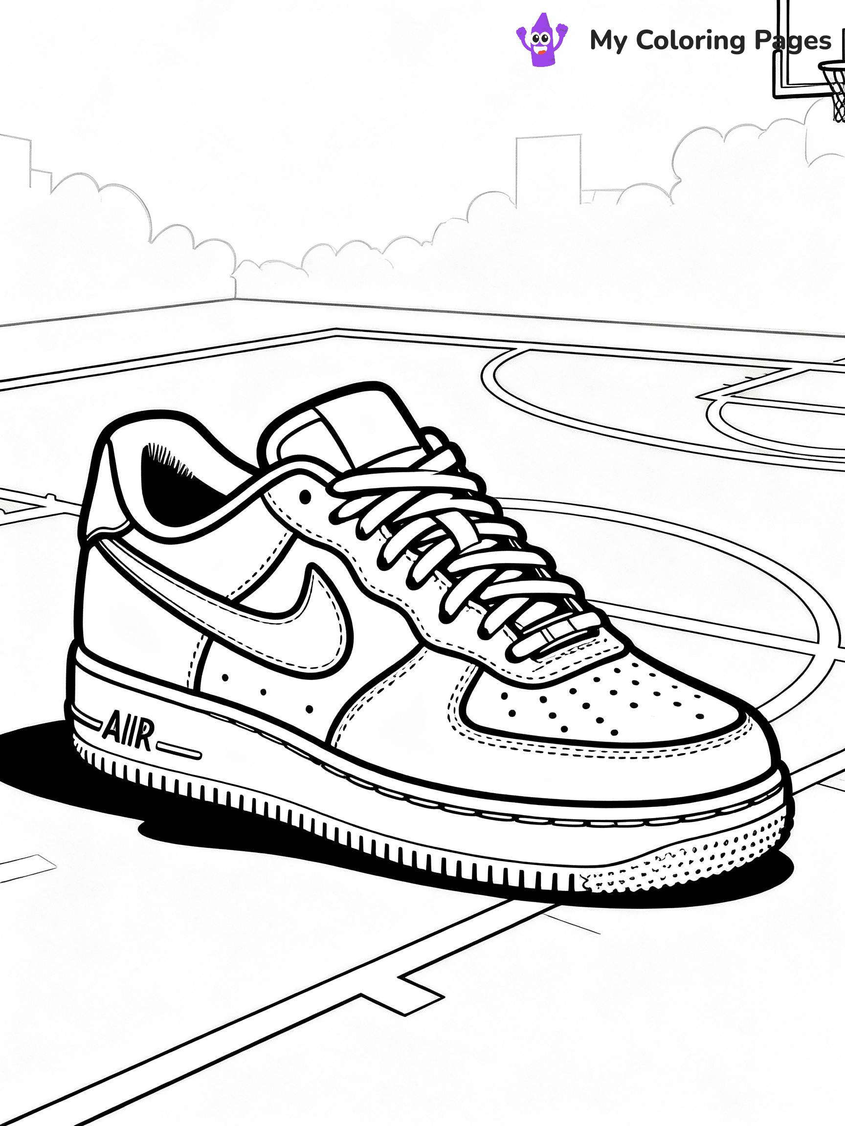 Nike Shoe Coloring Pages - 14