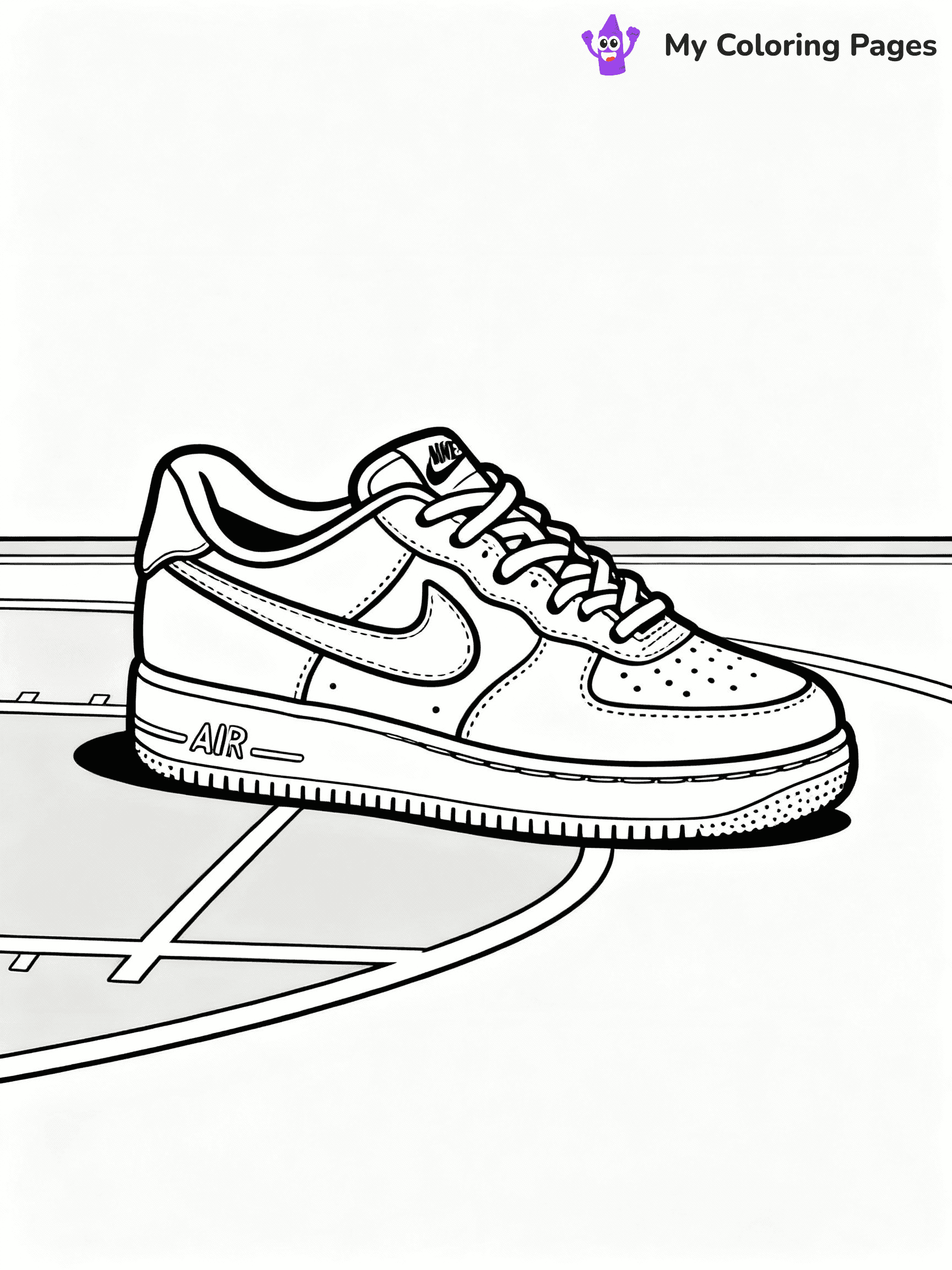 Nike Shoe Coloring Pages - 12