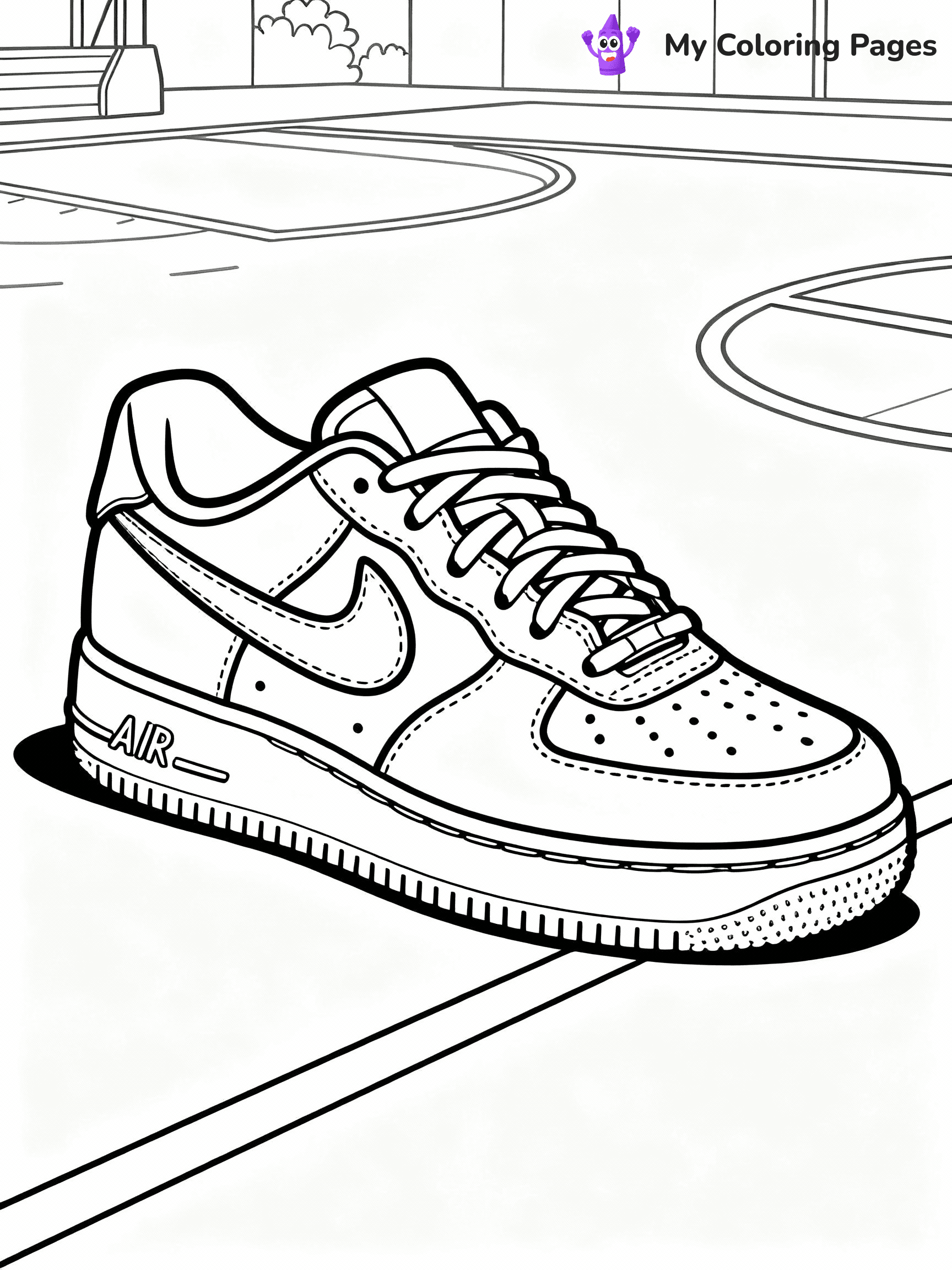 Nike Shoe Coloring Pages - 10