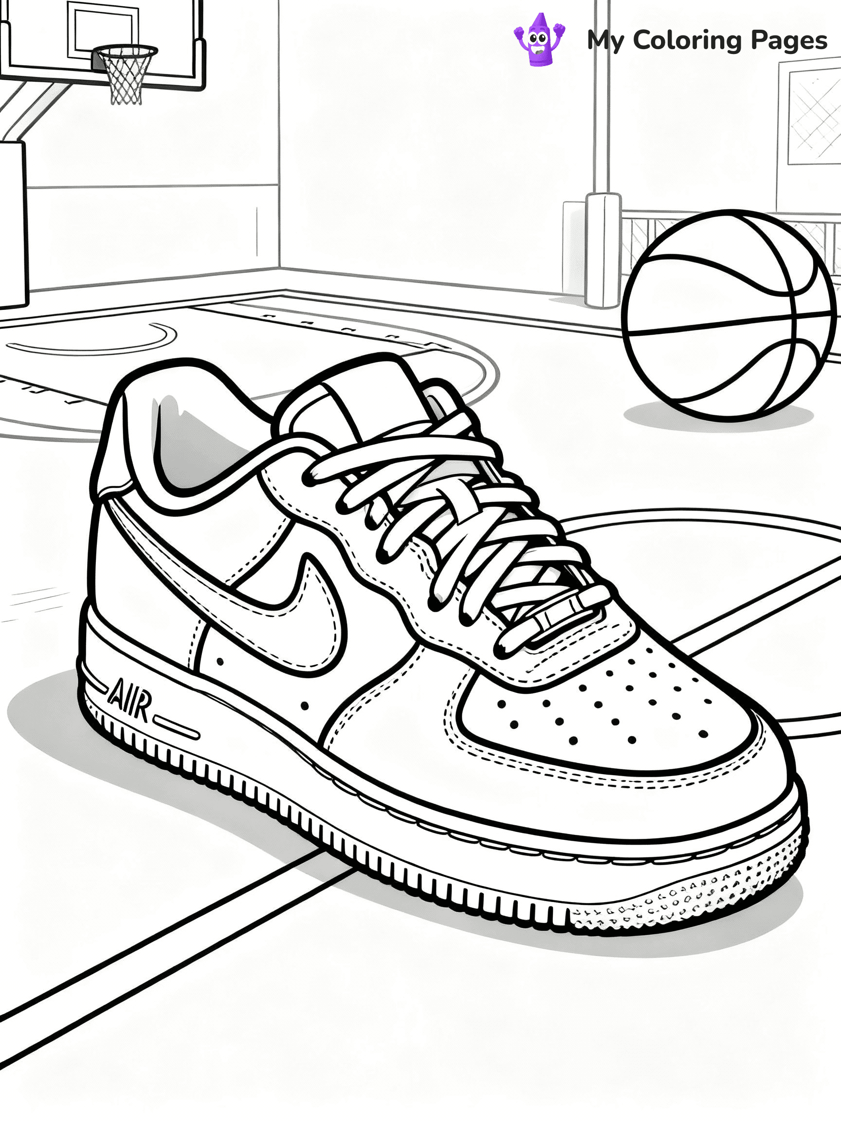 Nike Shoe Coloring Pages - 9