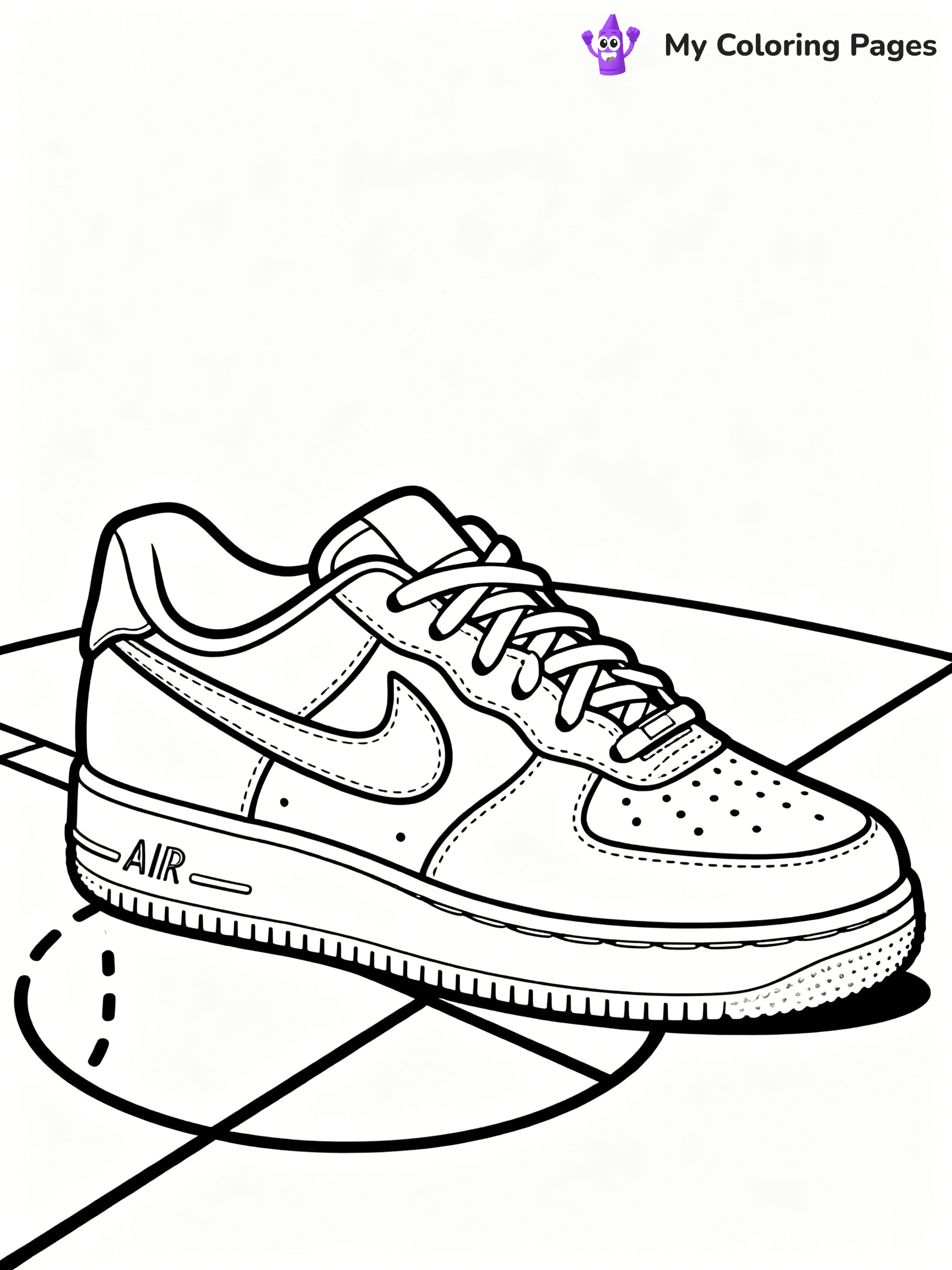 Nike Shoe Coloring Pages - 6