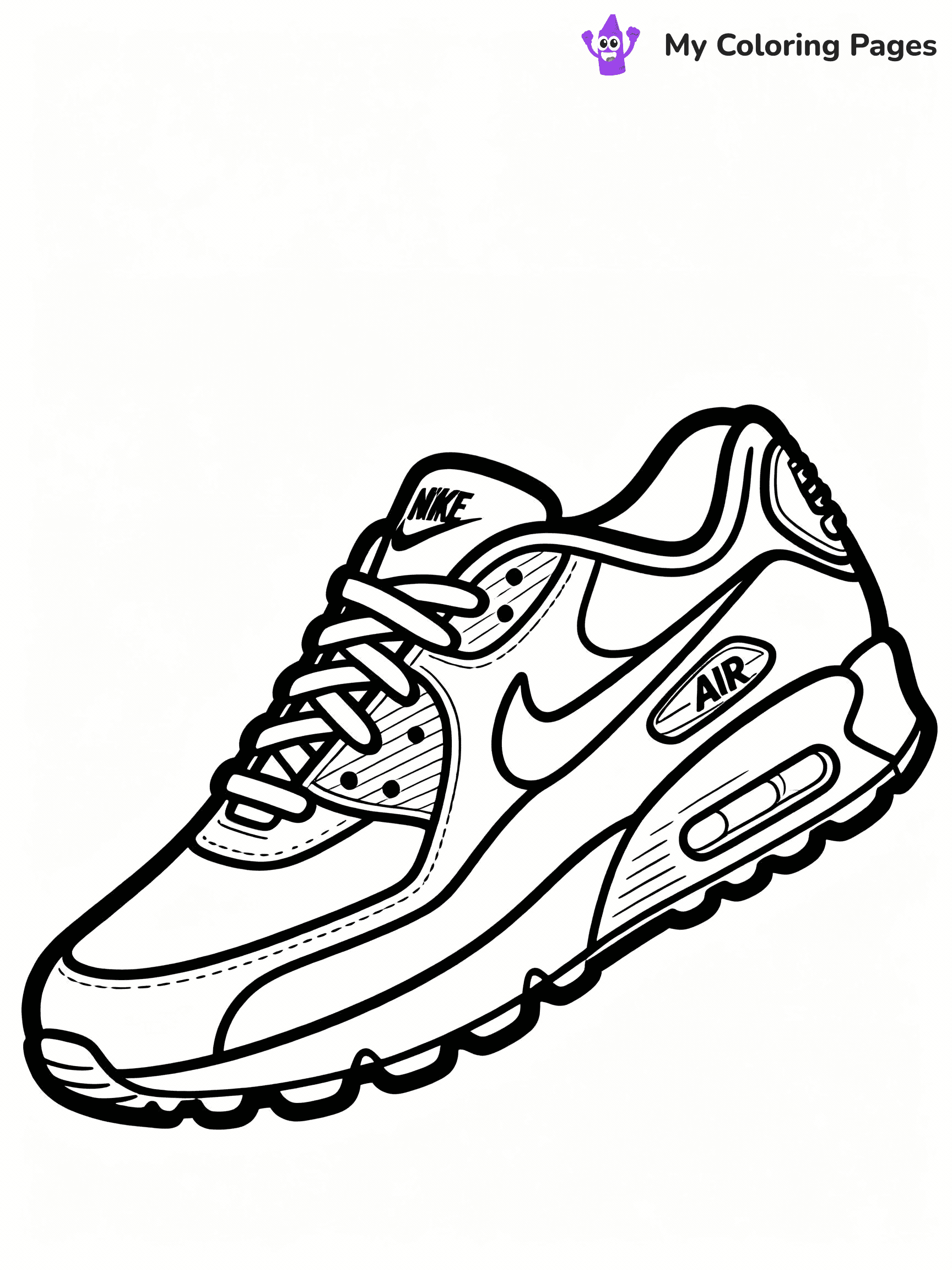 Nike Shoe Coloring Pages - 4