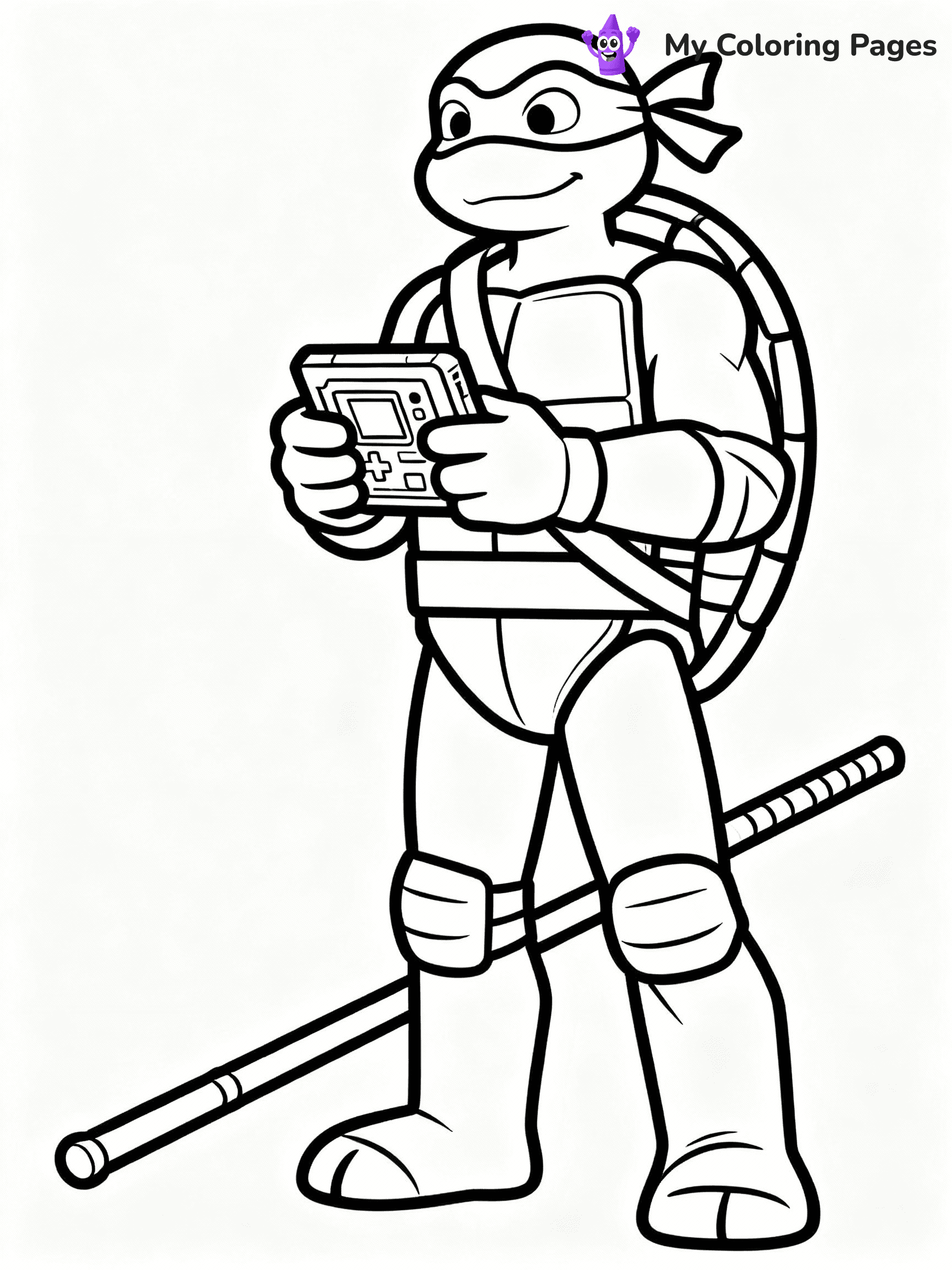 Ninja Turtle Coloring Pages - 36