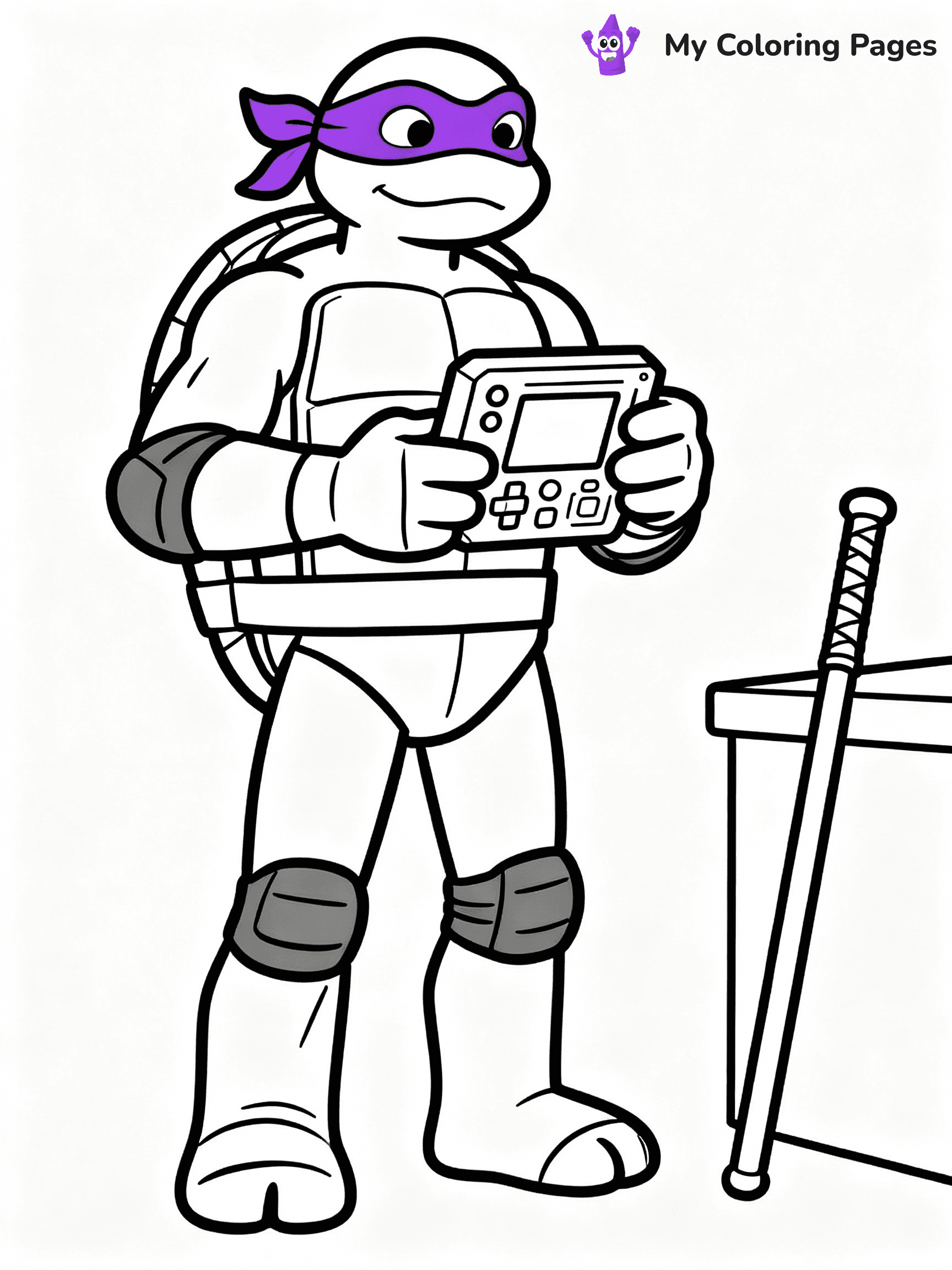 Ninja Turtle Coloring Pages - 33