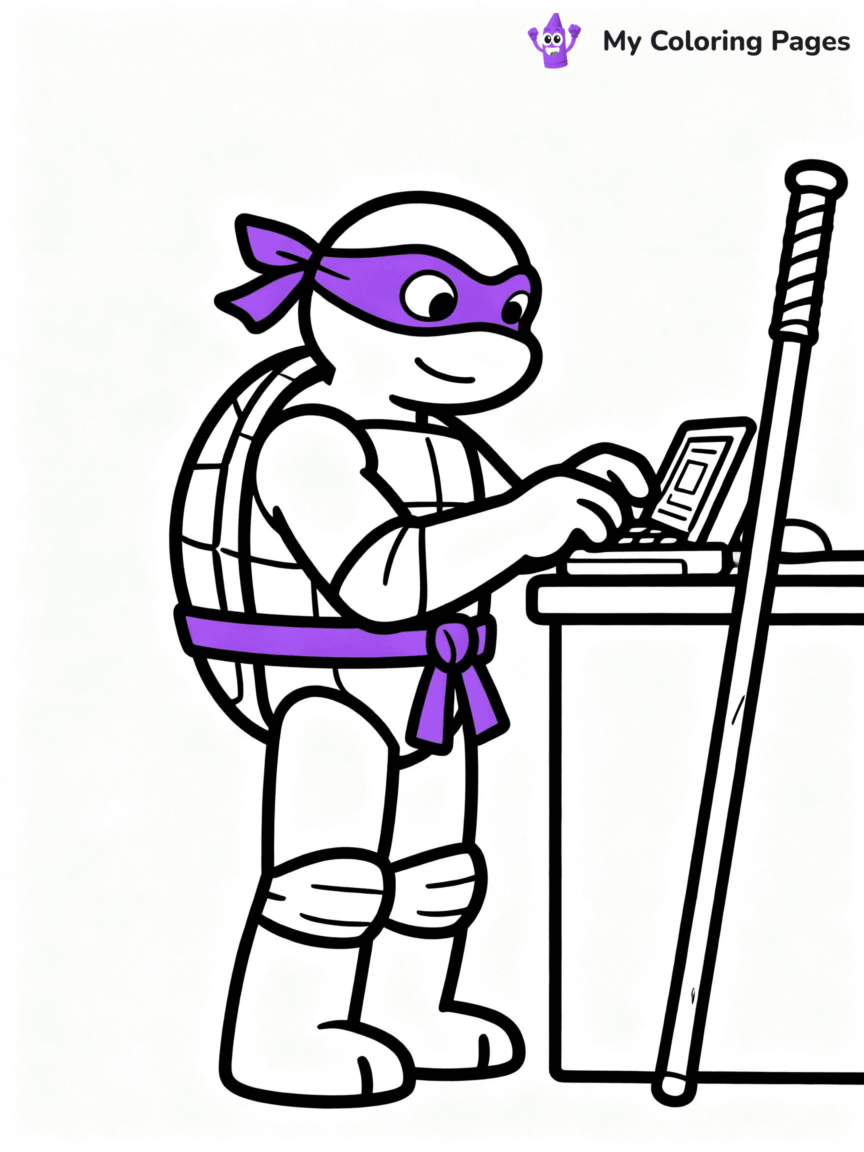 Ninja Turtle Coloring Pages - 29