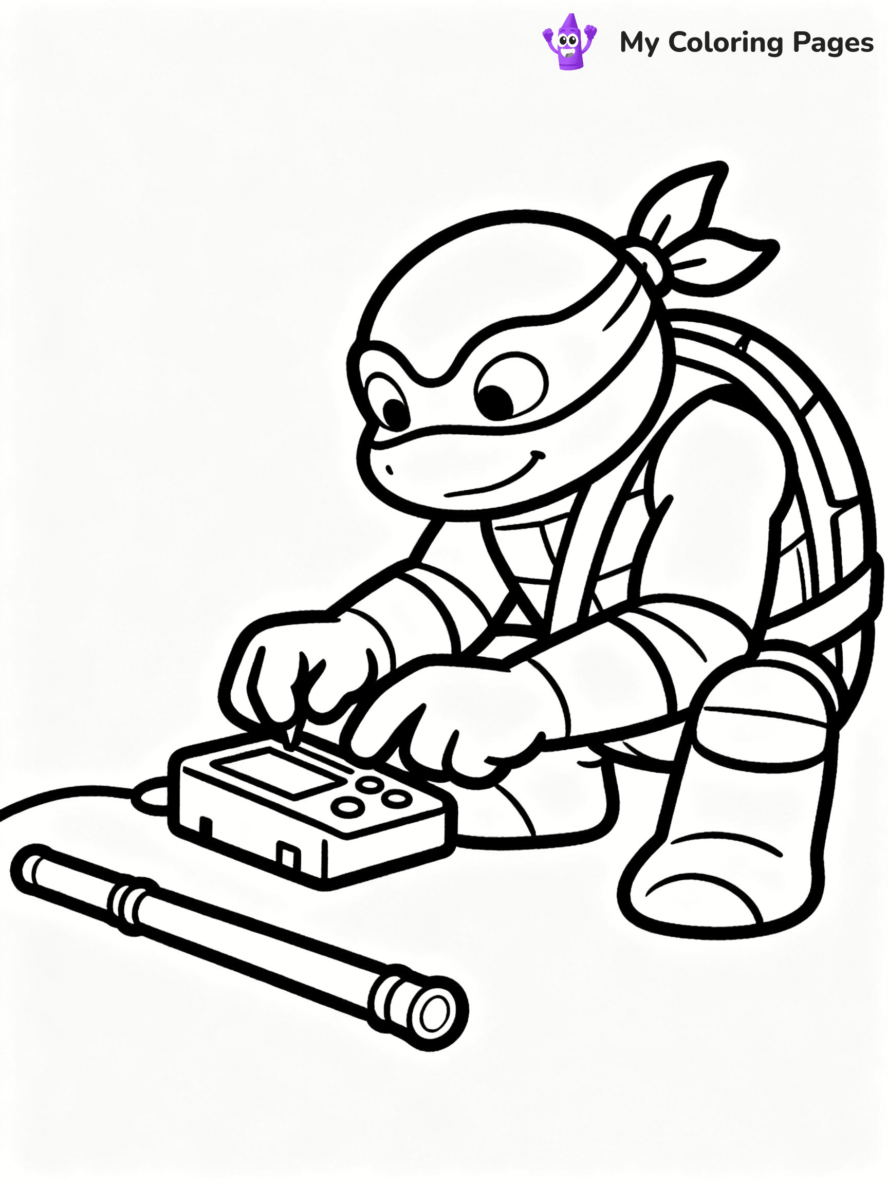 Ninja Turtle Coloring Pages - 28