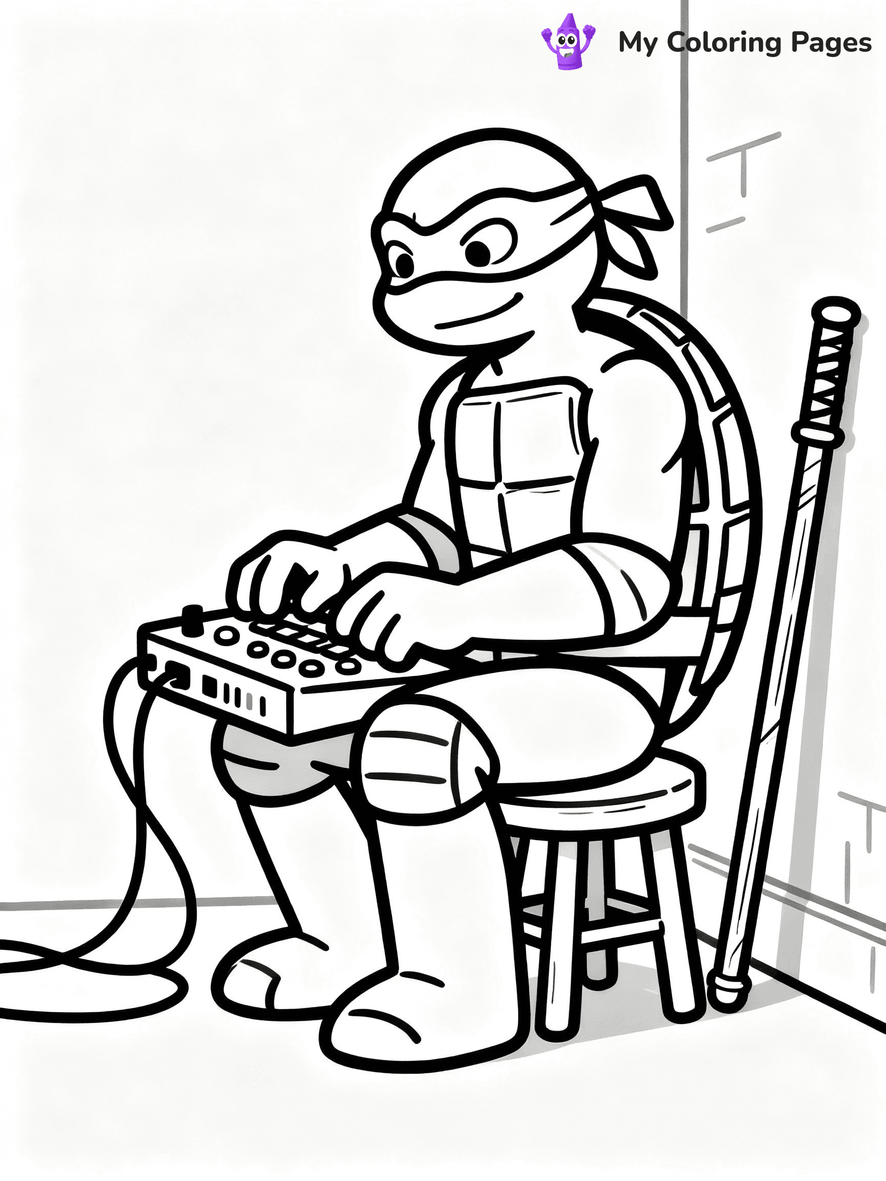 Ninja Turtle Coloring Pages - 27