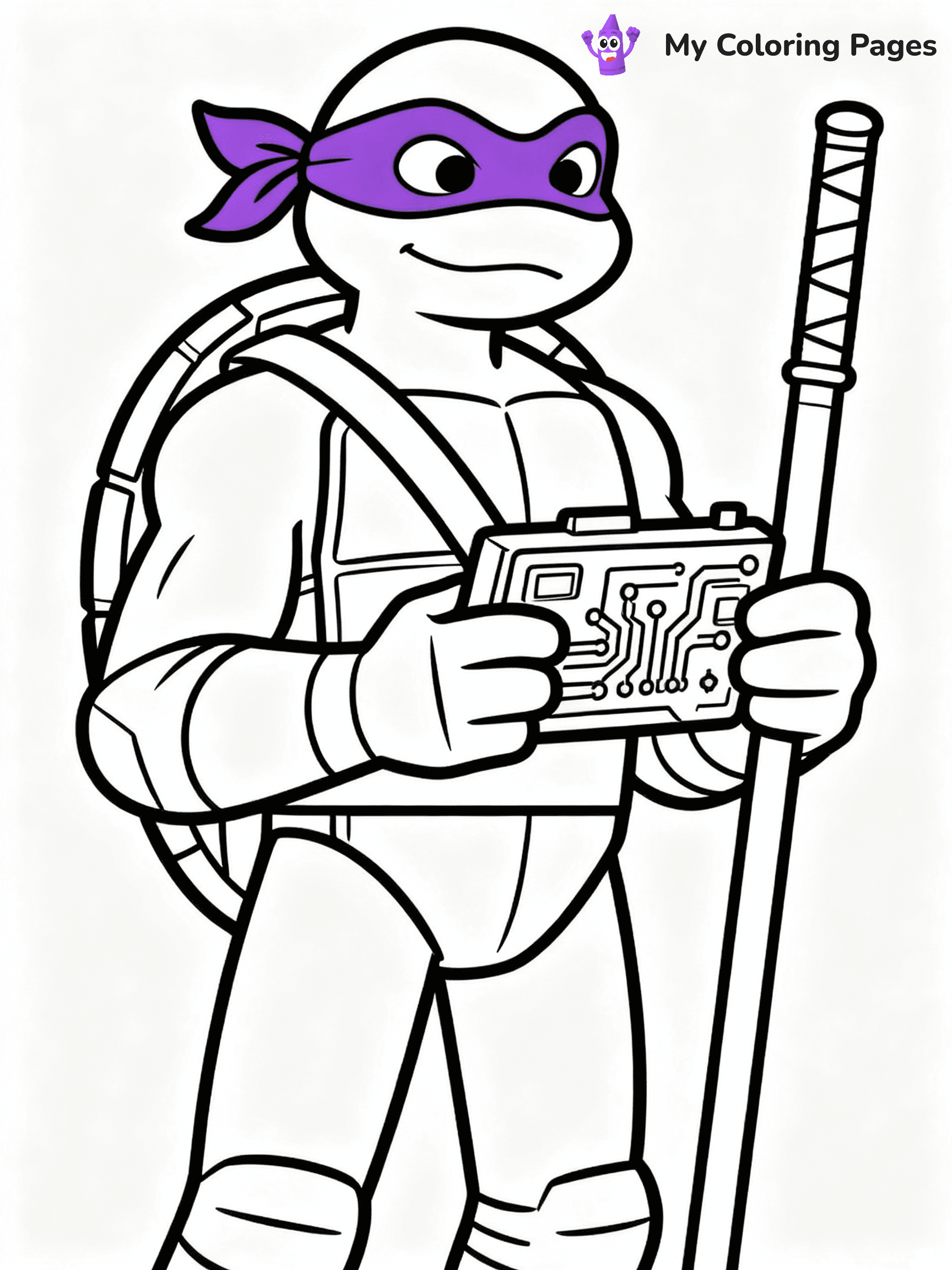 Ninja Turtle Coloring Pages - 24