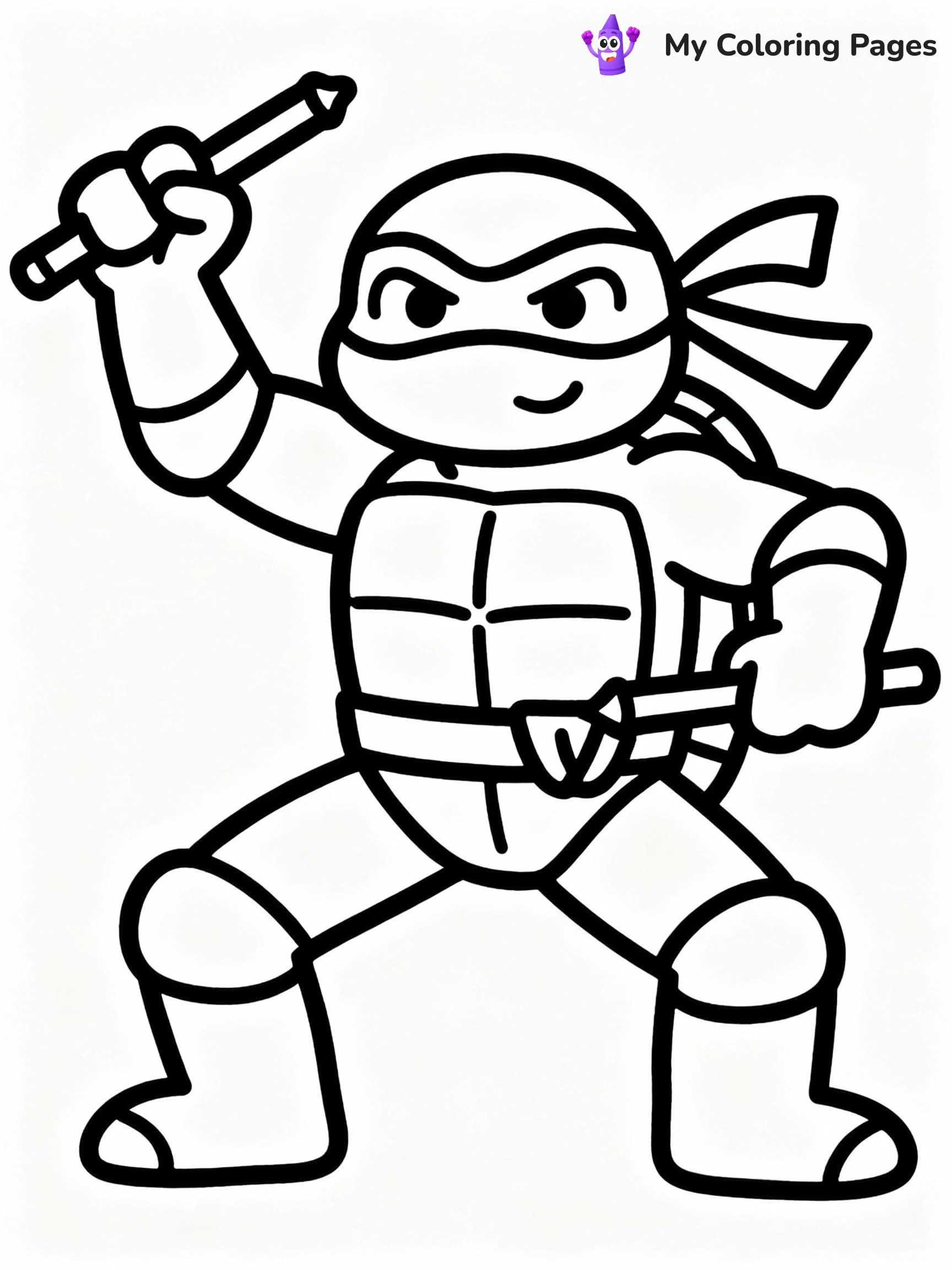 Ninja Turtle Coloring Pages - 20