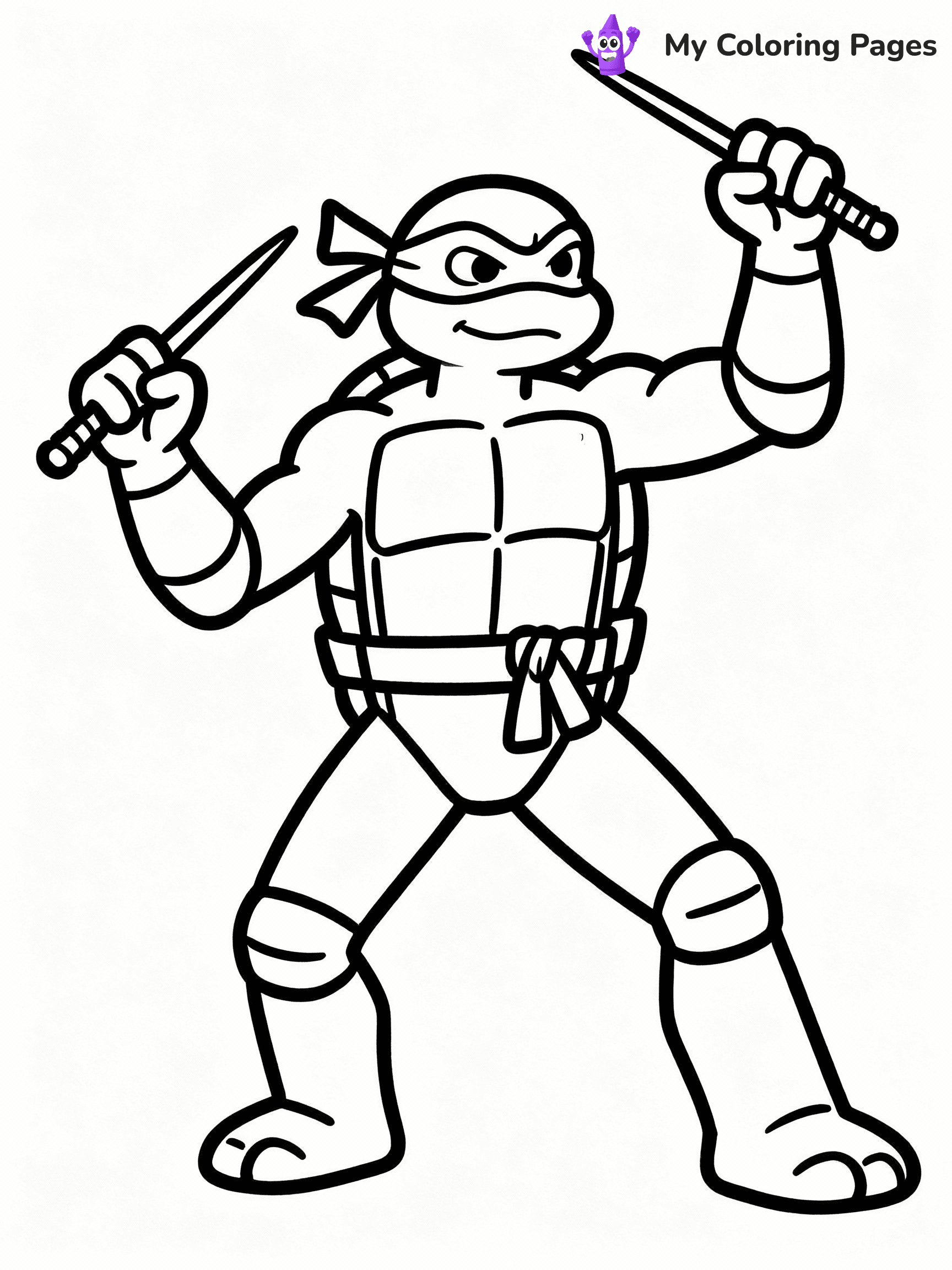 Ninja Turtle Coloring Pages - 18