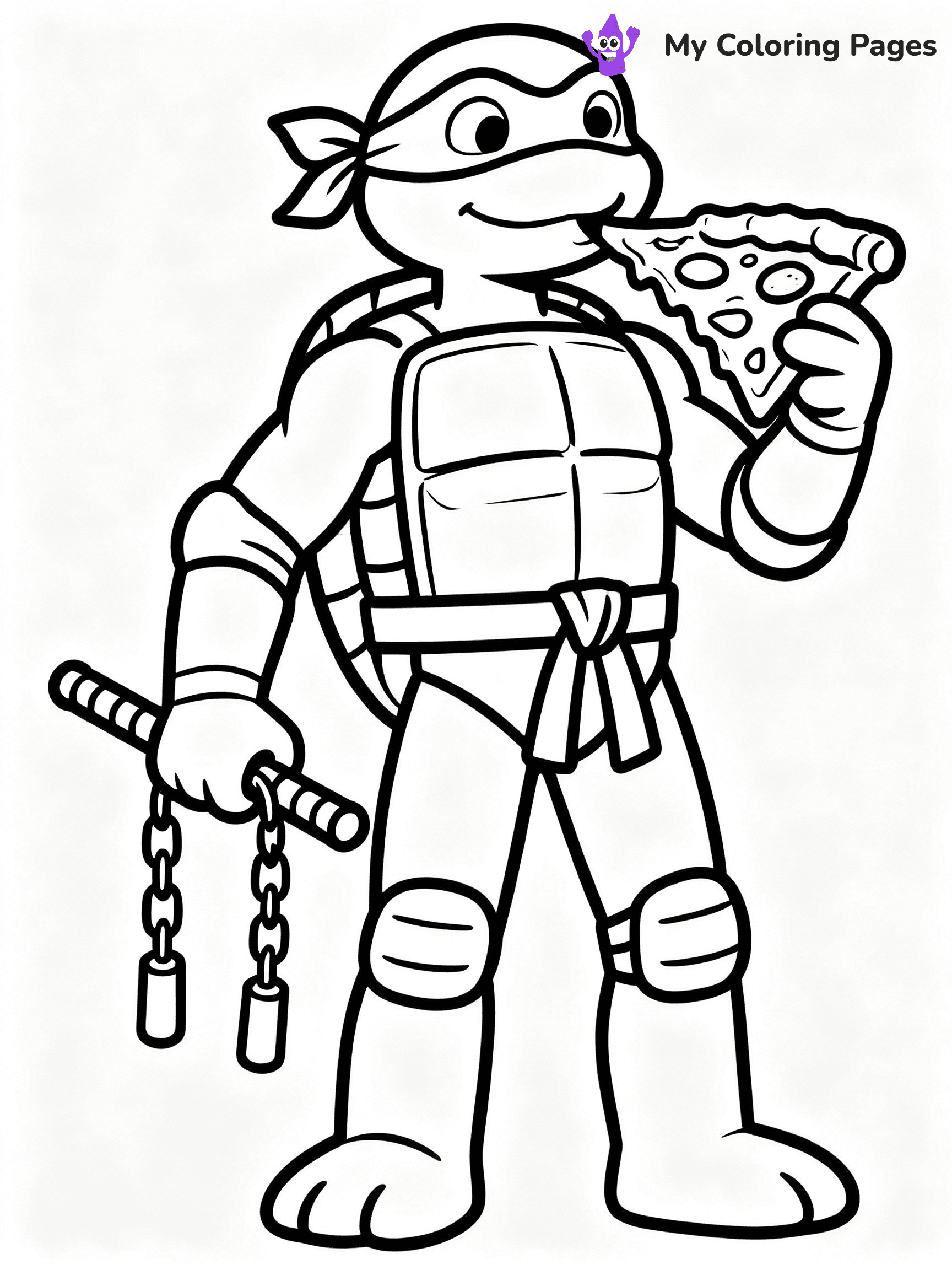 Ninja Turtle Coloring Pages - 15