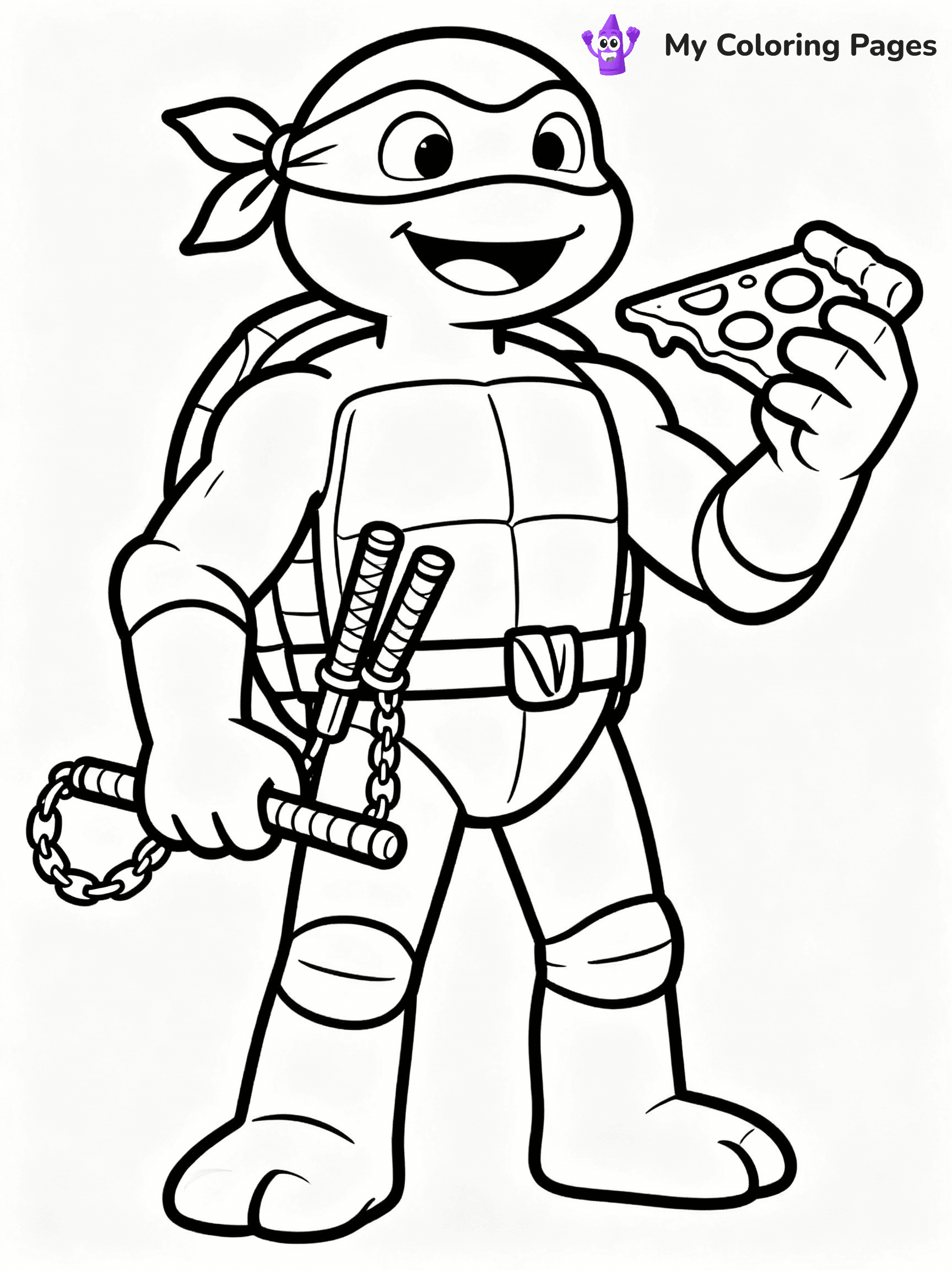 Ninja Turtle Coloring Pages - 14