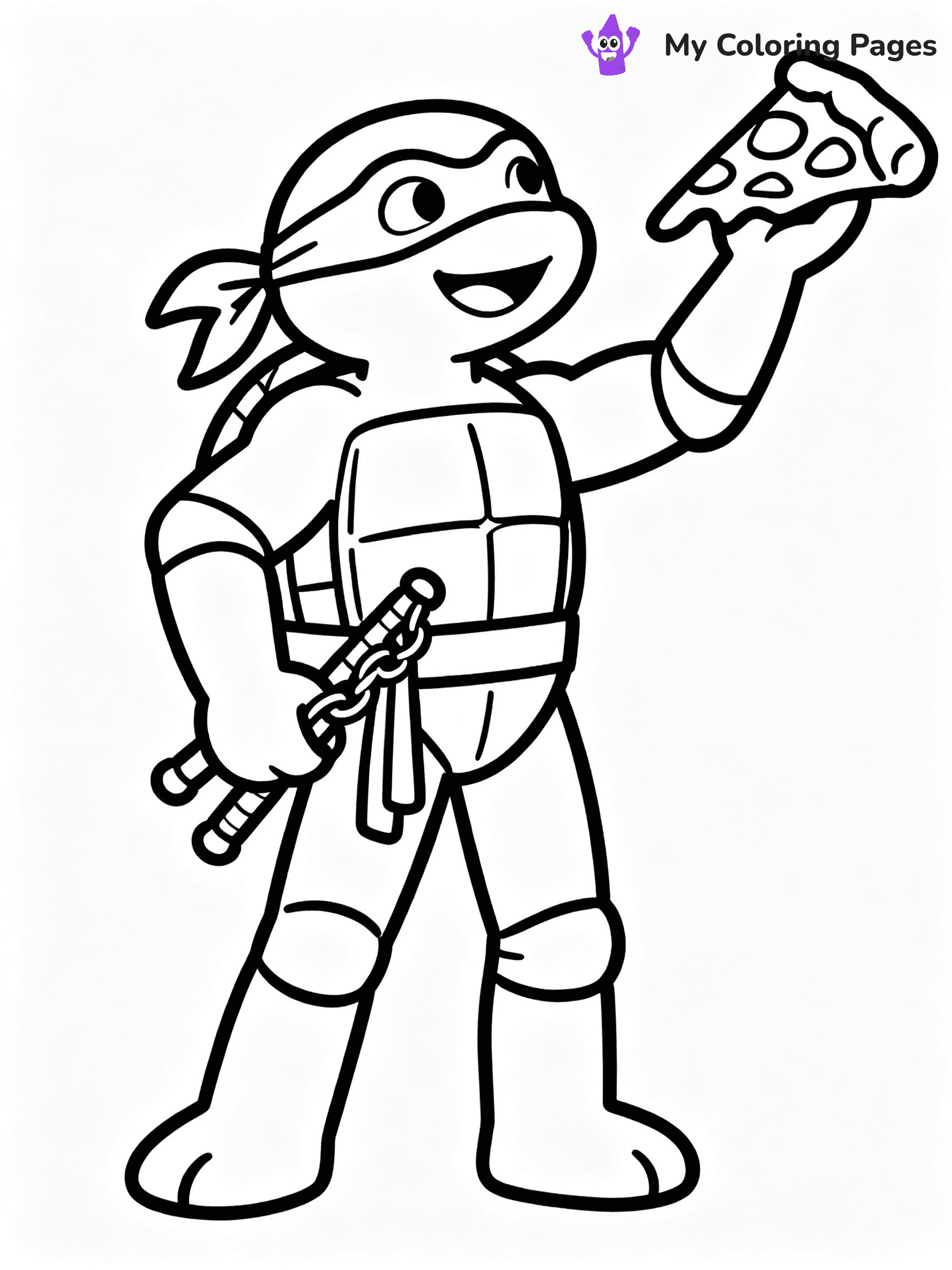 Ninja Turtle Coloring Pages - 13