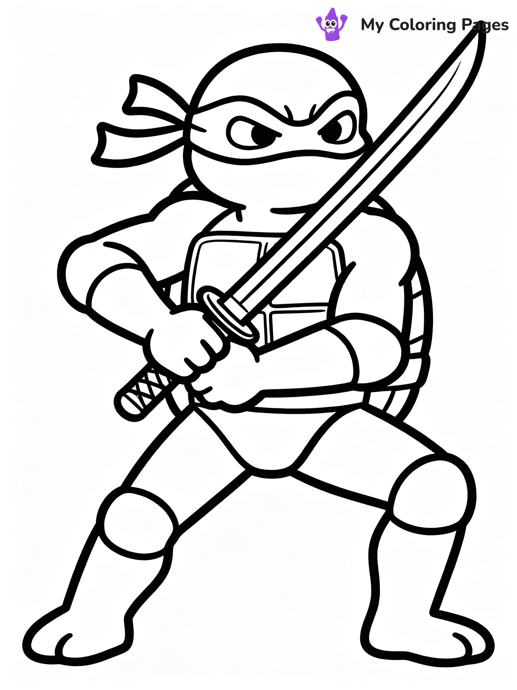 Ninja Turtle Coloring Pages - 11
