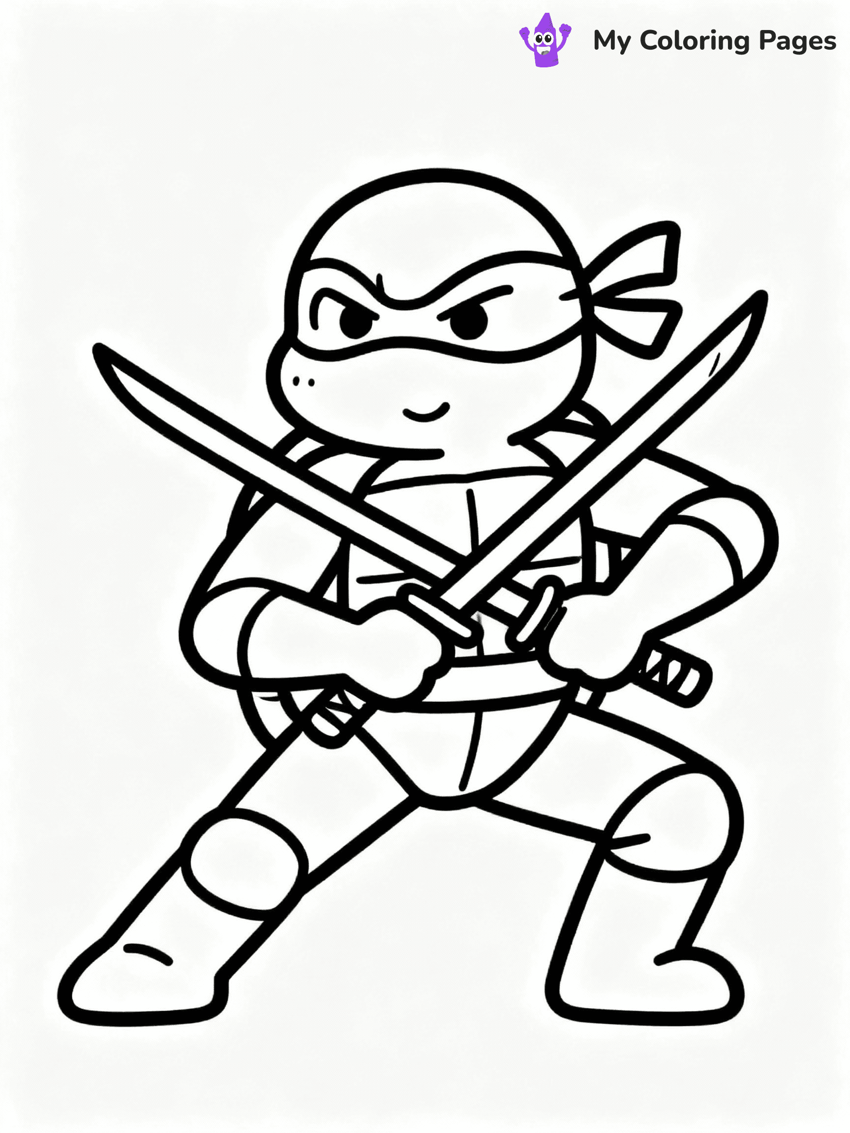 Ninja Turtle Coloring Pages - 7
