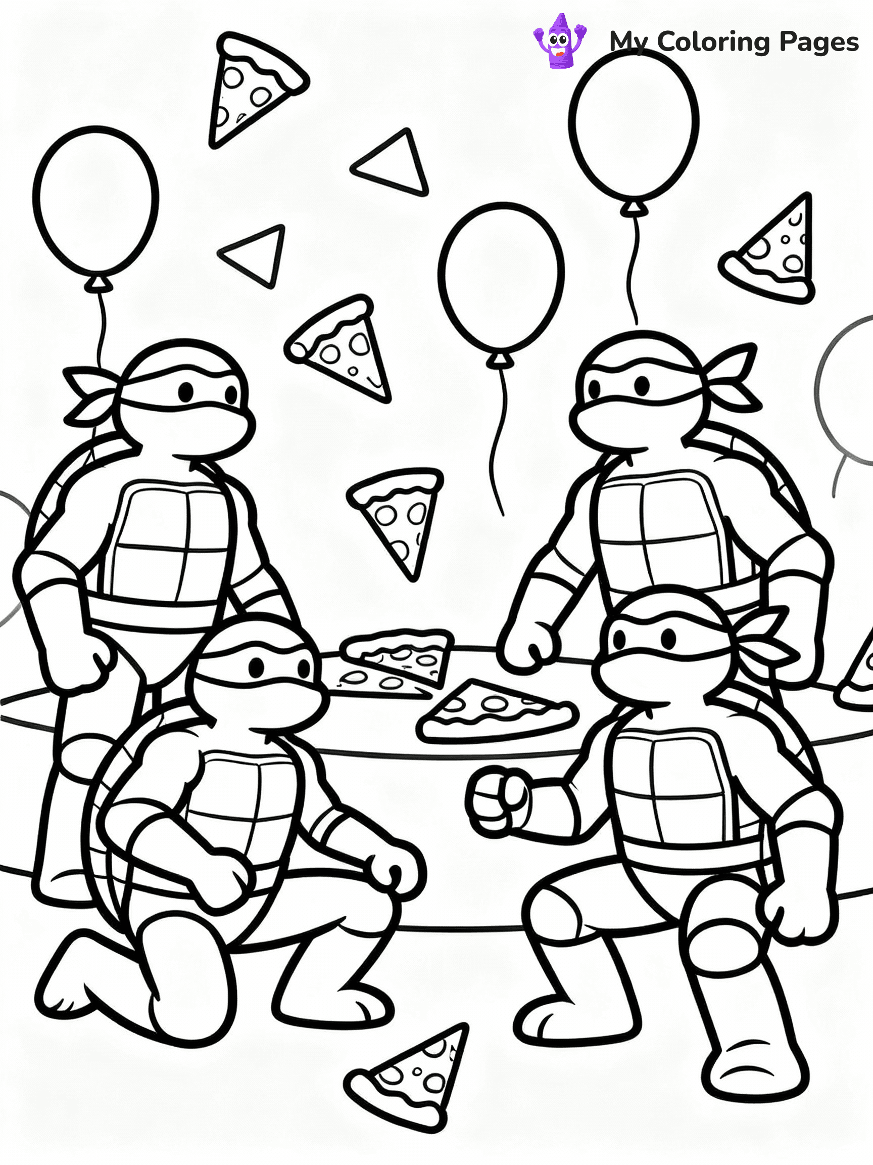 Ninja Turtle Coloring Pages - 5