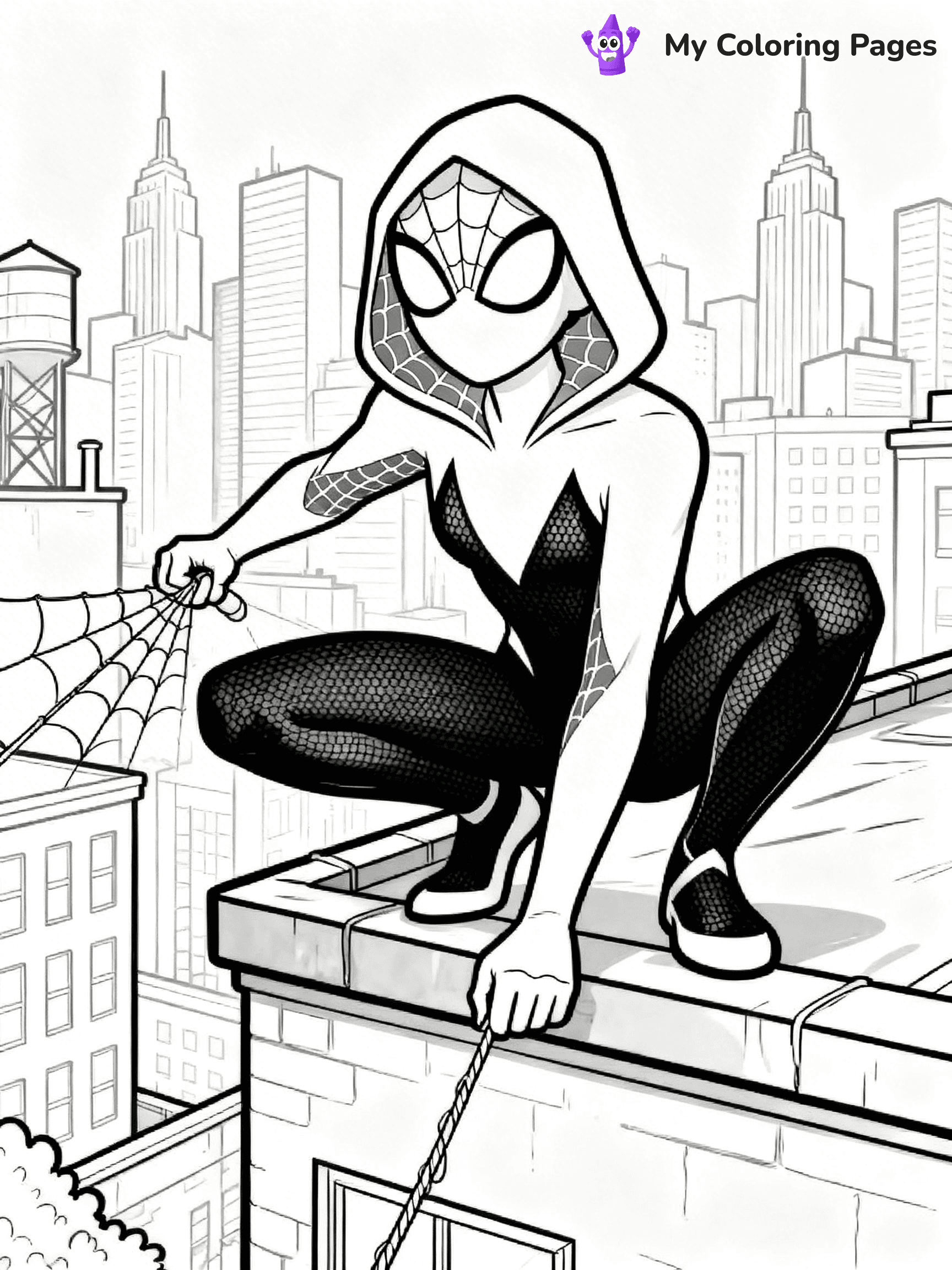 Spider Girl Coloring Pages - 34