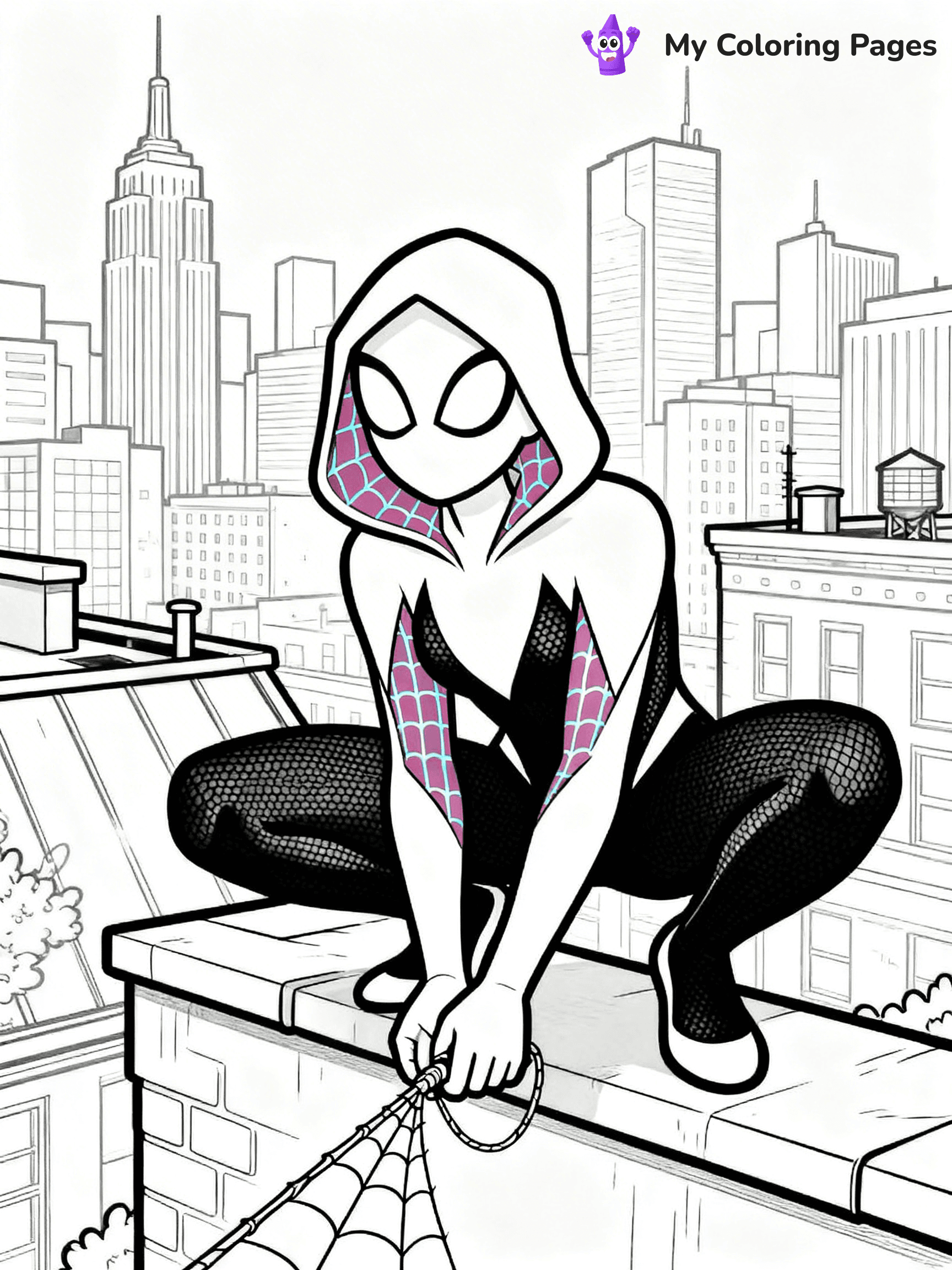 Spider Girl Coloring Pages - 33