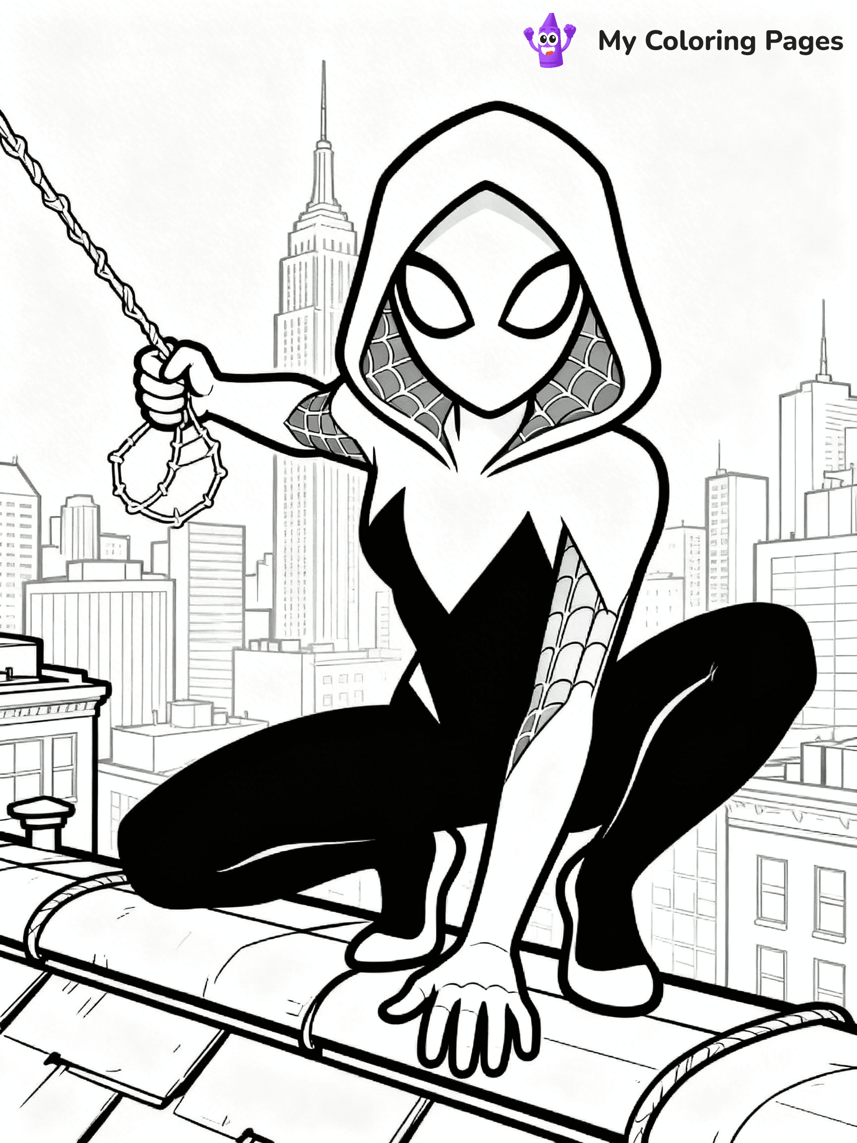 Spider Girl Coloring Pages - 32