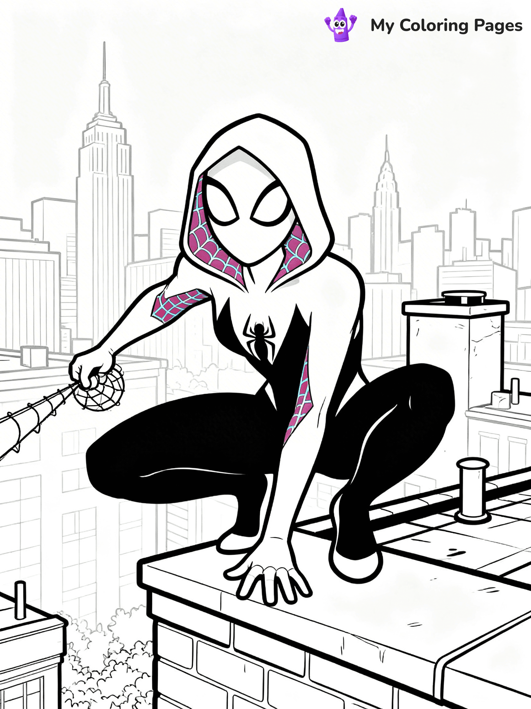 Spider Girl Coloring Pages - 31