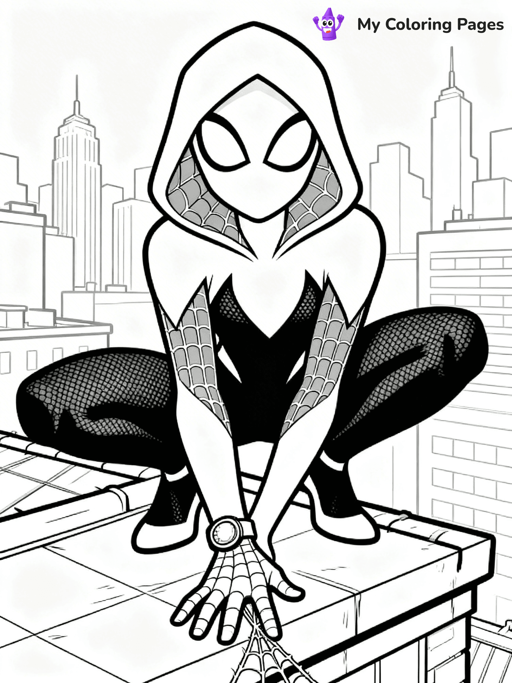 Spider Girl Coloring Pages - 28