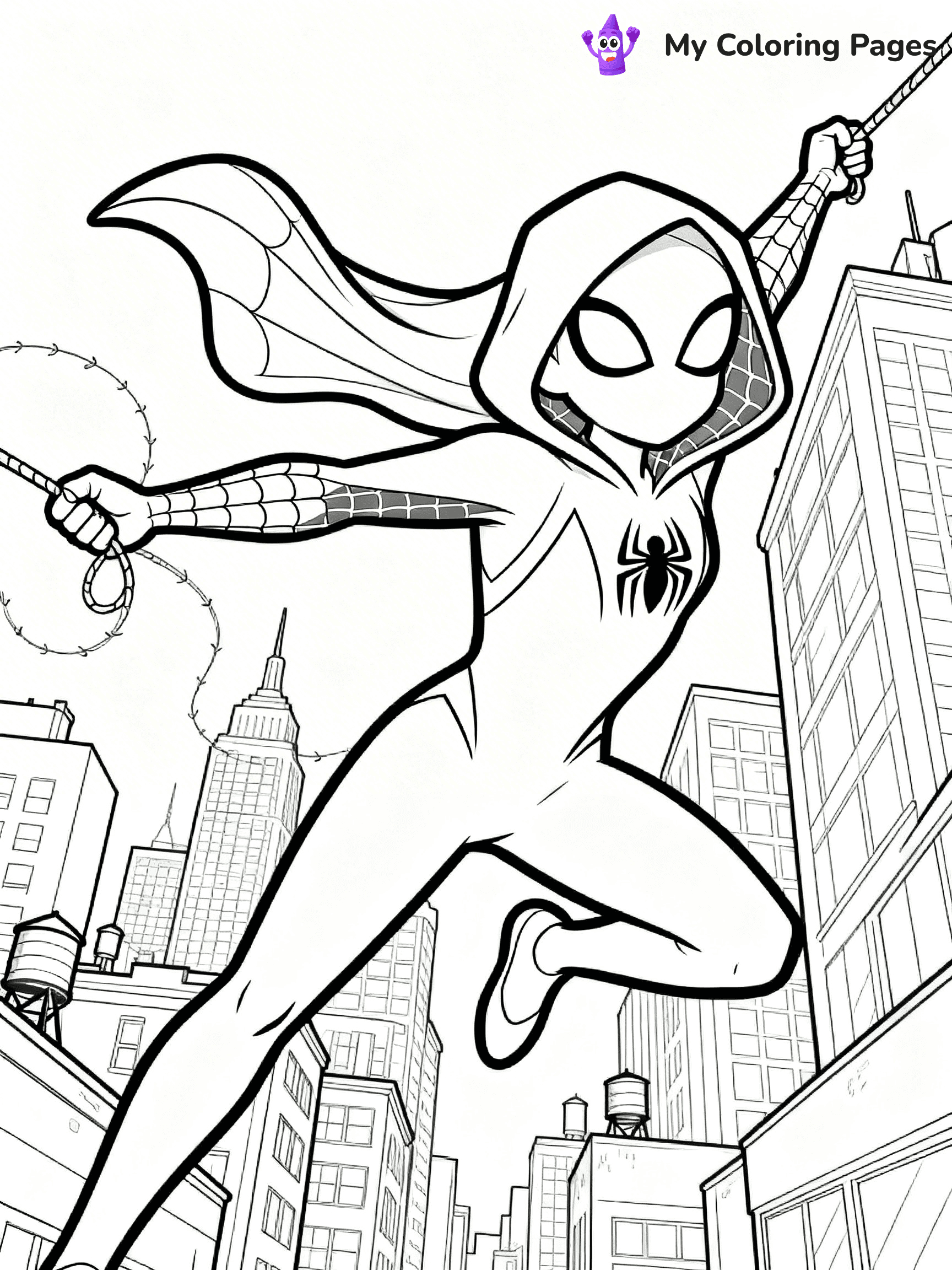Spider Girl Coloring Pages - 27